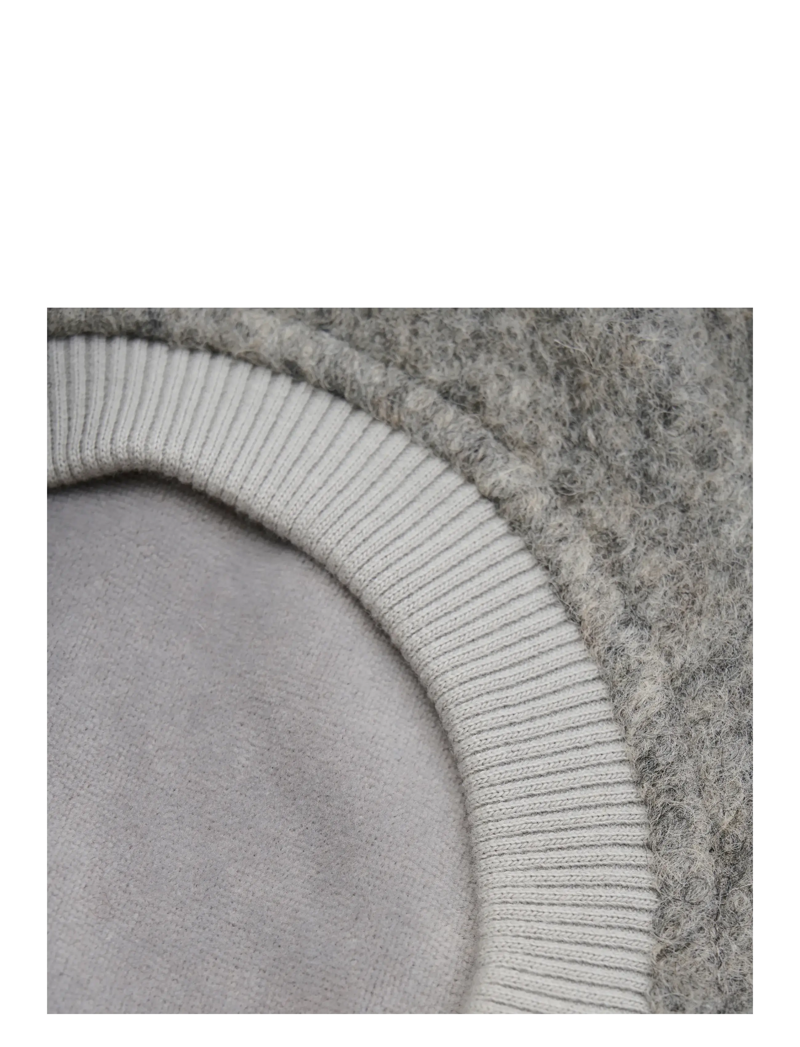 Huttelihut - Balaclava Wool Alpaca Pompoms - medium grey melange - 2