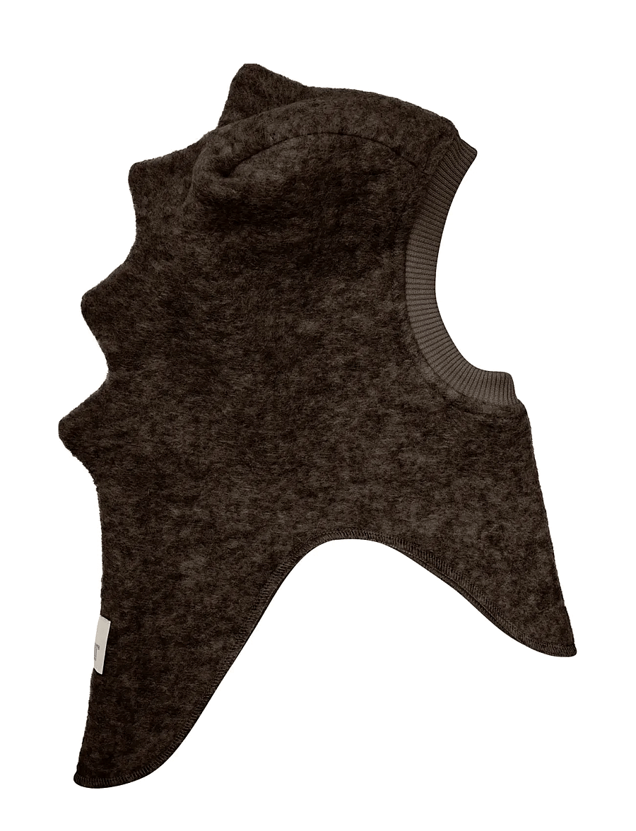 Huttelihut - Balaclava Triangles Wool - vinteraccessoarer - dark brown melange - 0