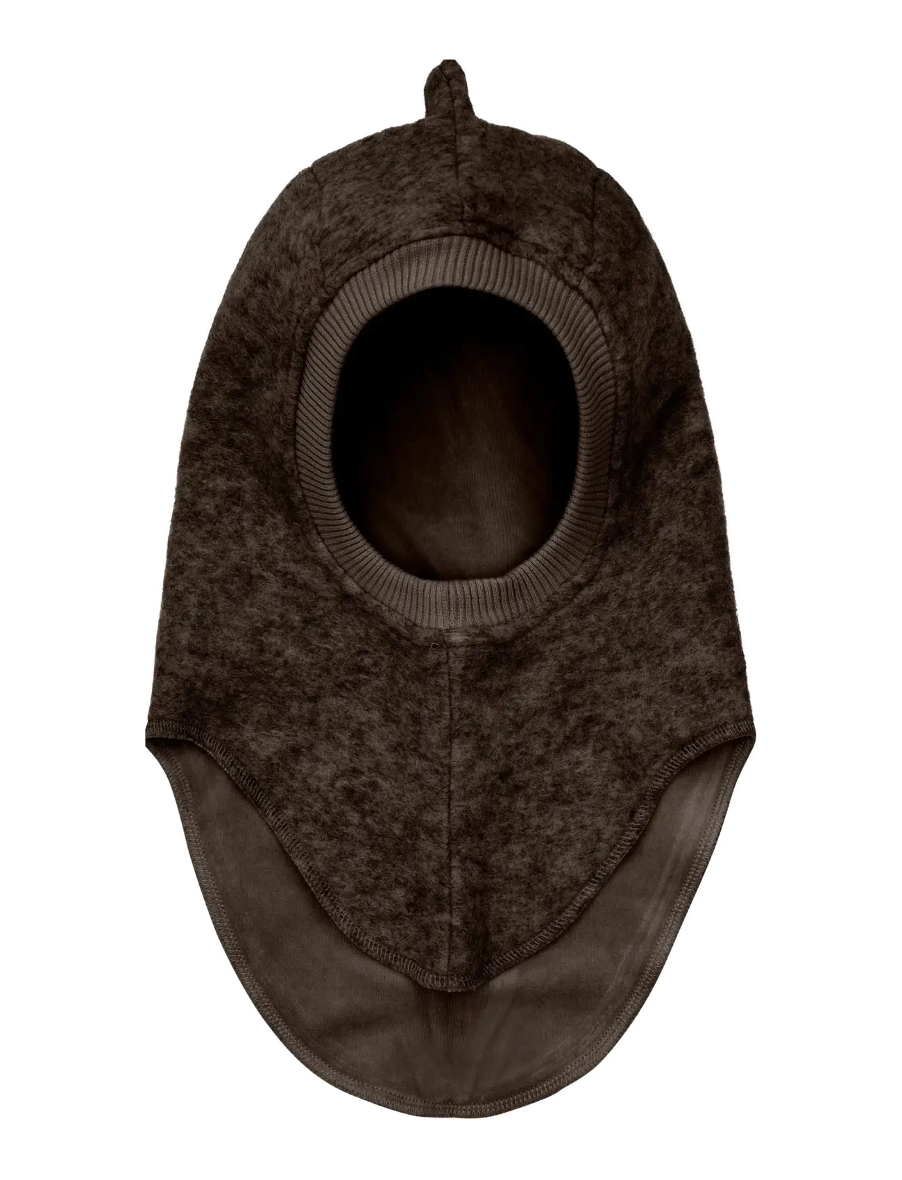 Huttelihut - Balaclava Triangles Wool - asusteet - dark brown melange - 1