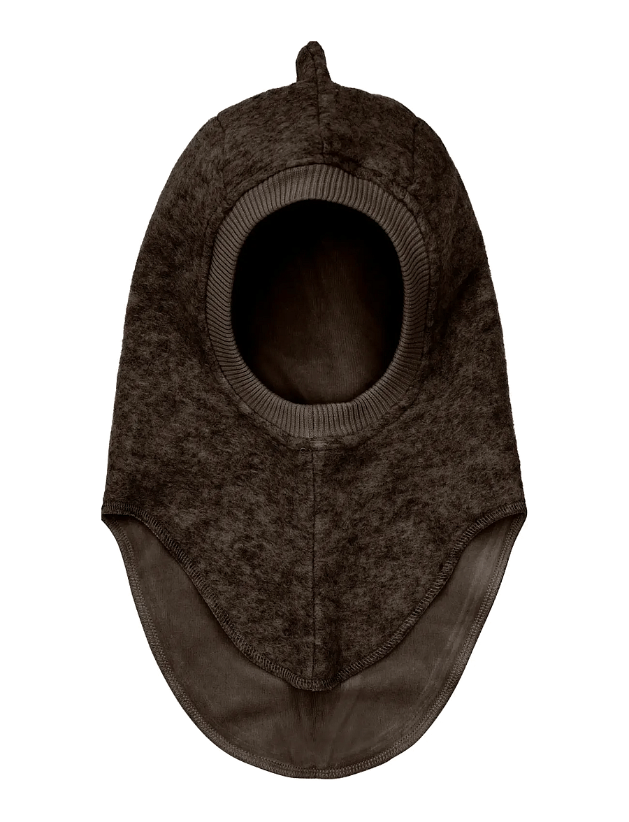 Huttelihut - Balaclava Triangles Wool - vinteraccessoarer - dark brown melange - 1