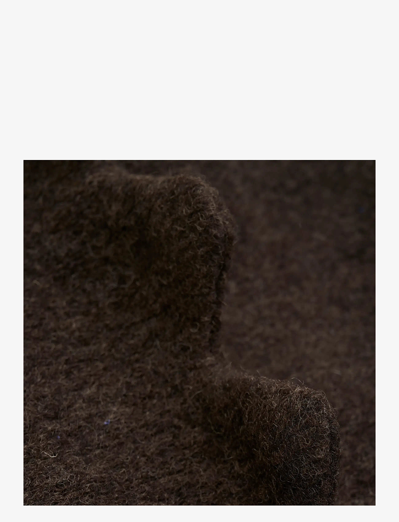 Huttelihut - Balaclava Triangles Wool - zubehör - dark brown melange - 2