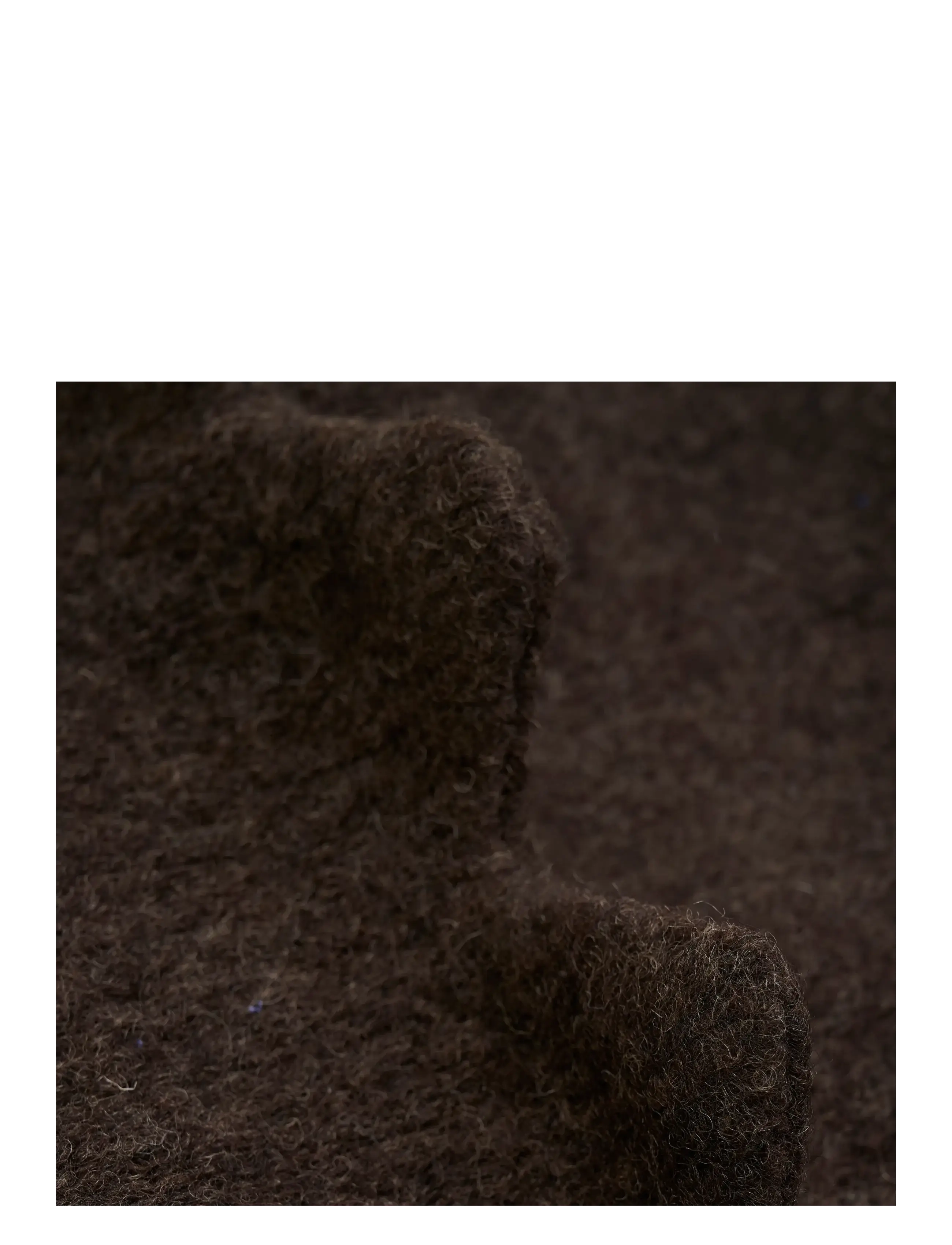 Huttelihut - Balaclava Triangles Wool - asusteet - dark brown melange - 2