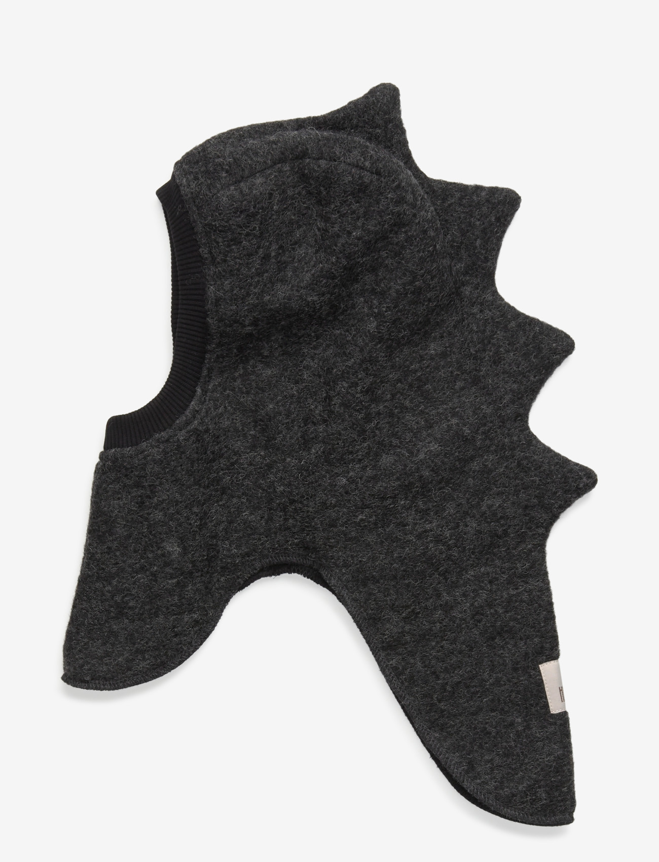 Huttelihut - Balaclava Triangles Wool - accessories - dark grey melange - 1