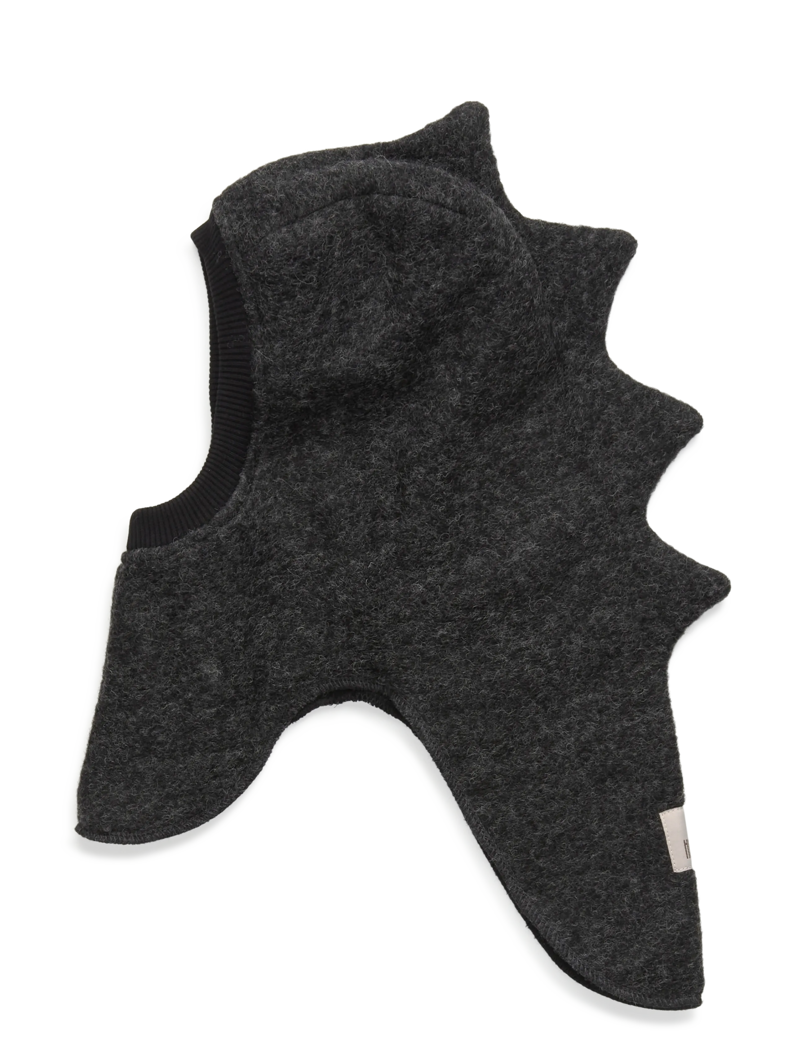 Huttelihut - Balaclava Triangles Wool - aksessuaarid - dark grey melange - 1