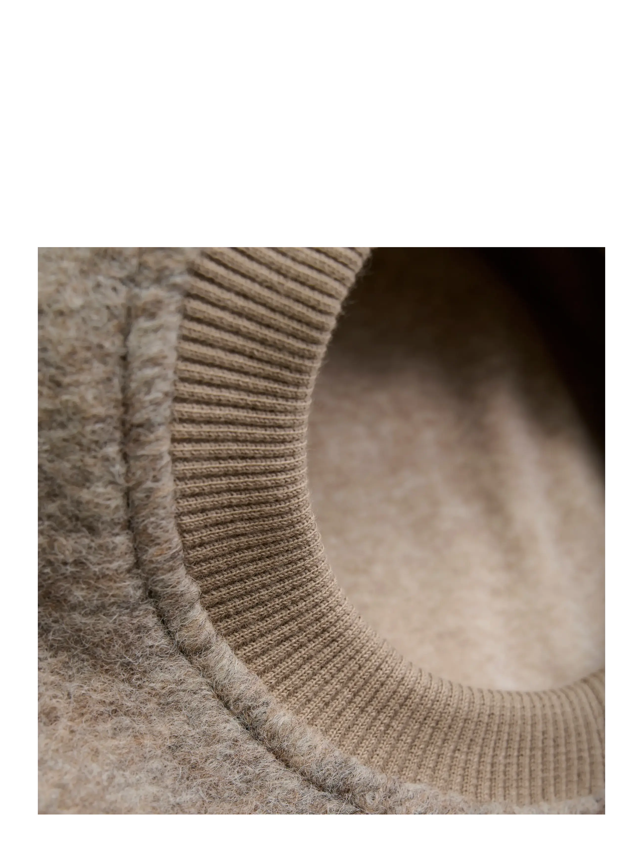 Huttelihut - Balaclava Ears Wool - camel melange - 3
