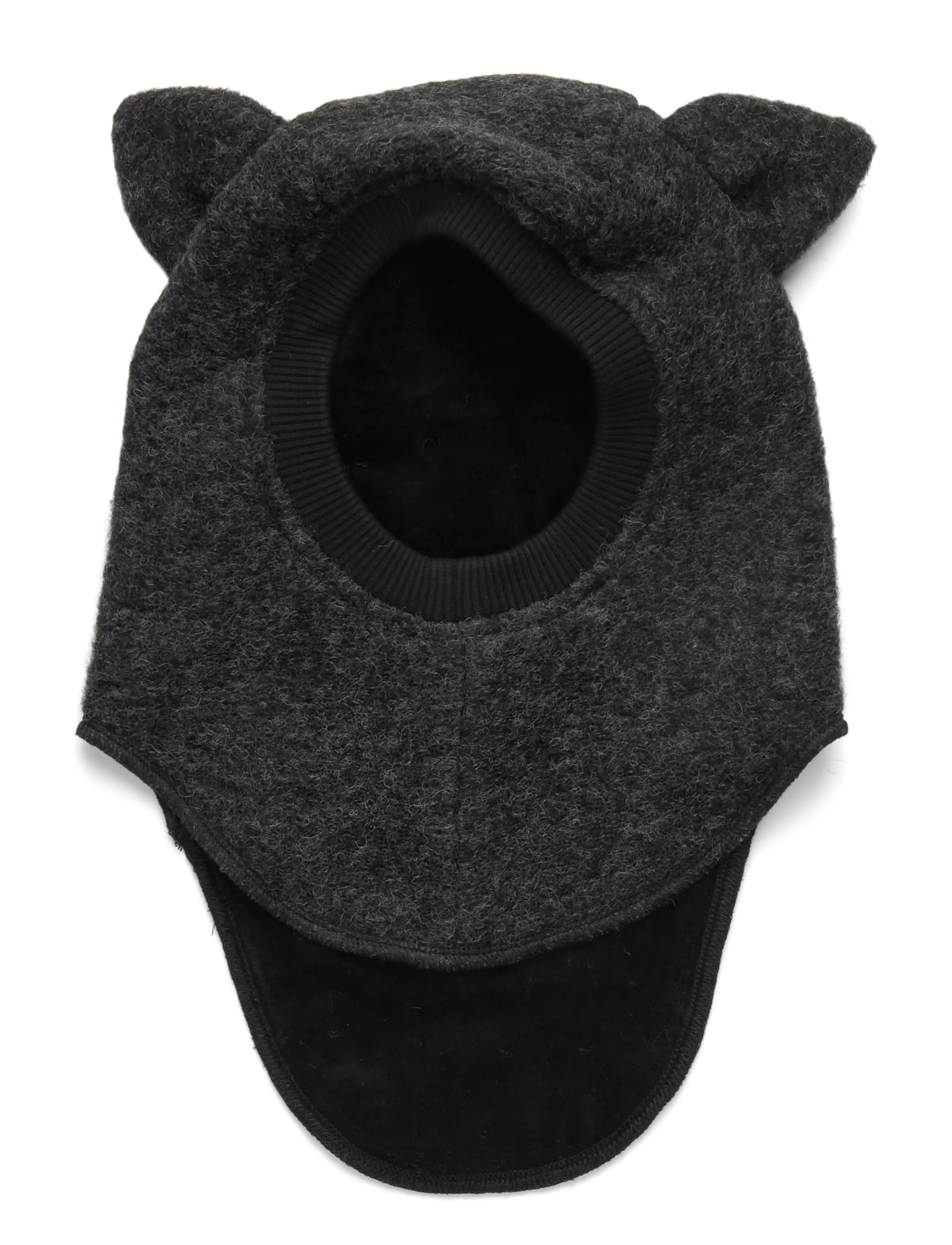 Huttelihut - Balaclava Ears Wool - dark grey melange - 2