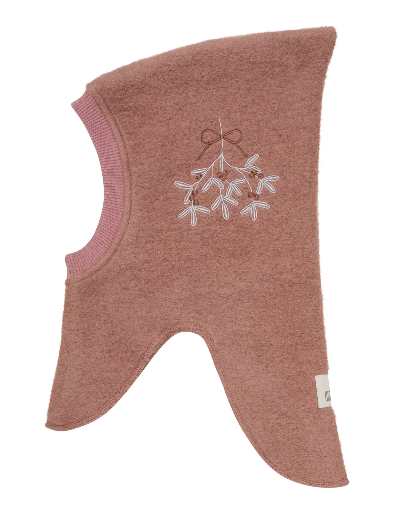 Huttelihut - Balaclava Emb. Wool - accessories - burlwood - 2