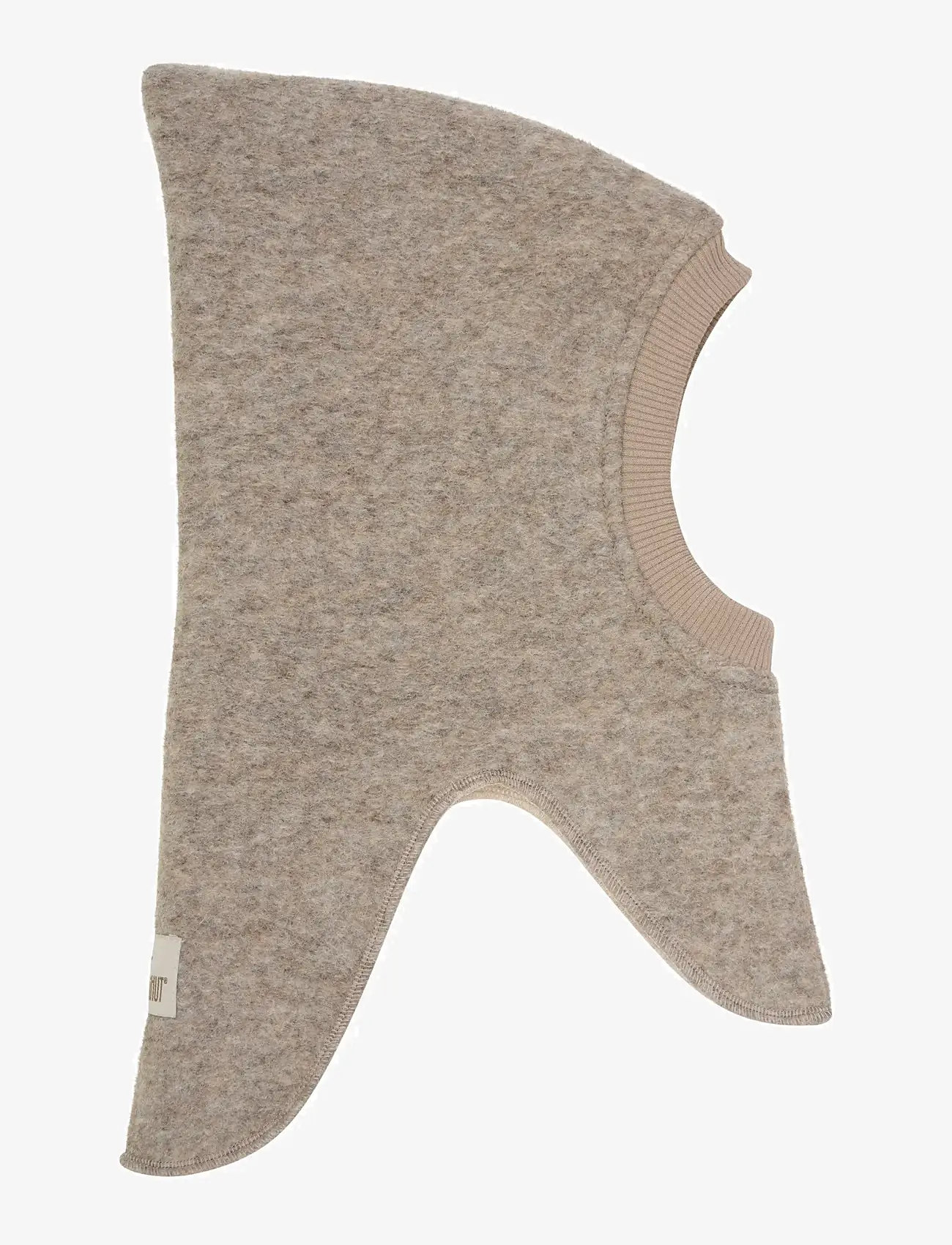 Huttelihut - Balaclava Emb. Wool - accessories - camel melange - 0