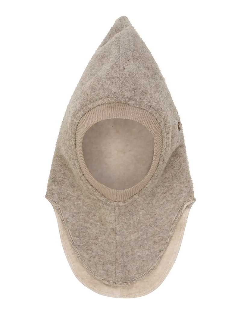 Huttelihut - Balaclava Emb. Wool - vinter tilbehør - camel melange - 1