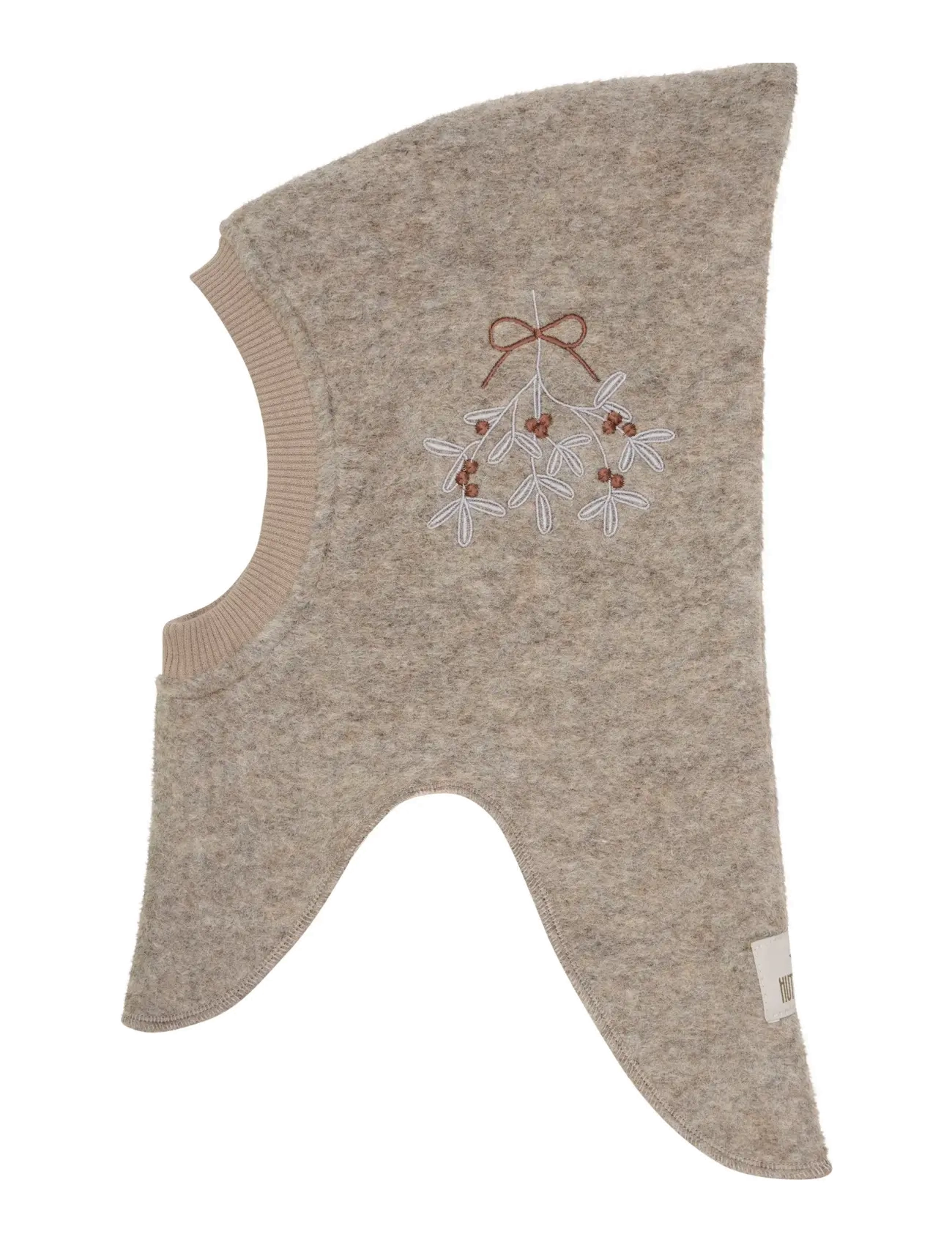 Huttelihut - Balaclava Emb. Wool - winteraccessoires - camel melange - 2