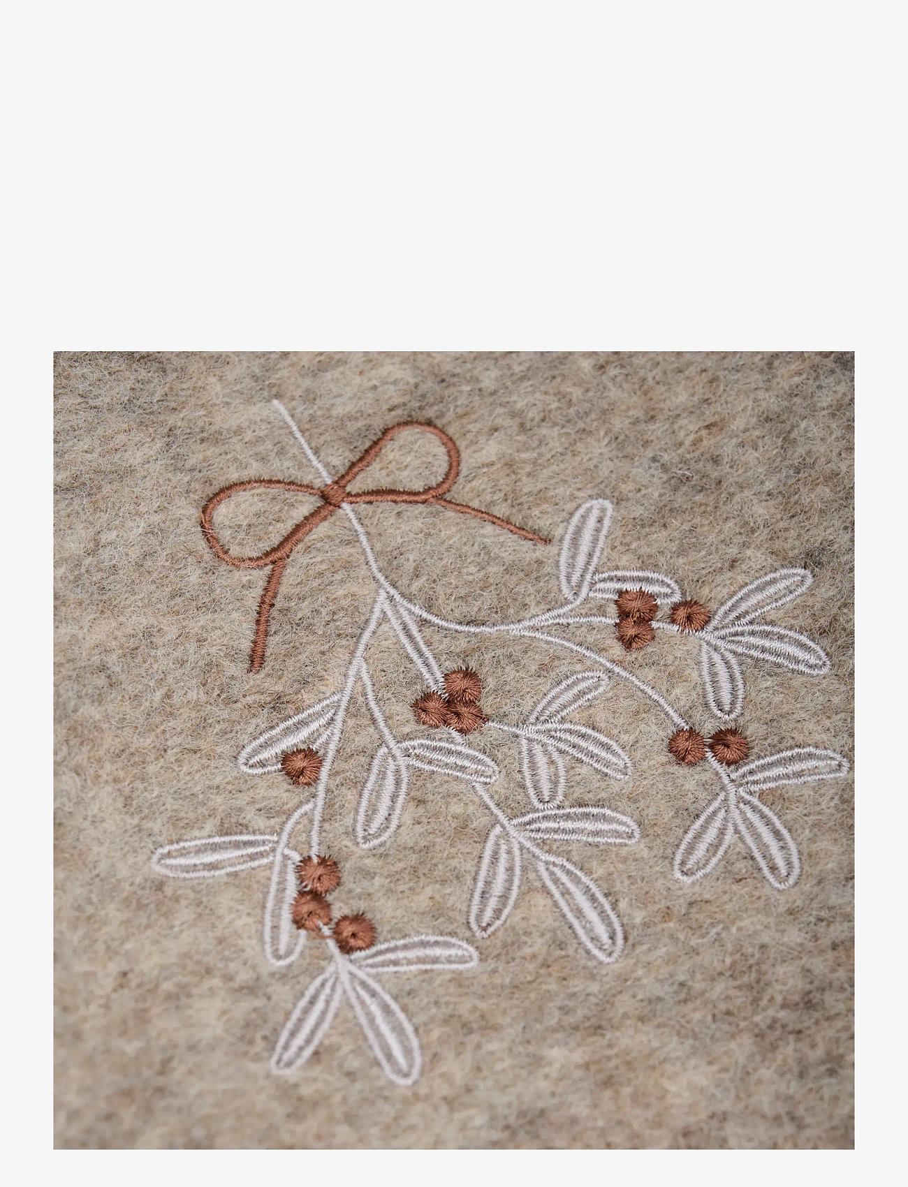 Huttelihut - Balaclava Emb. Wool - accessories - camel melange - 3