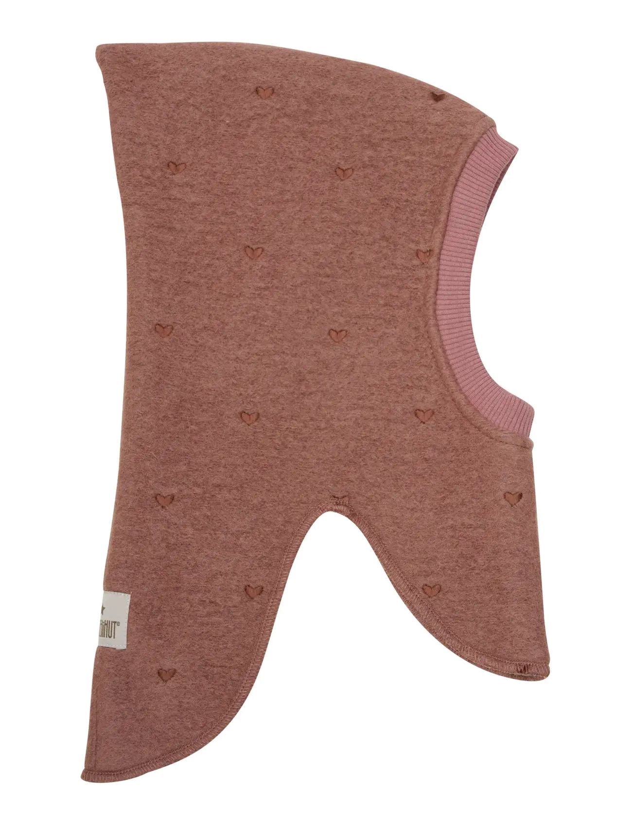 Huttelihut - Balaclava All Over Emb. Wool - winter accessories - burlwood - 0