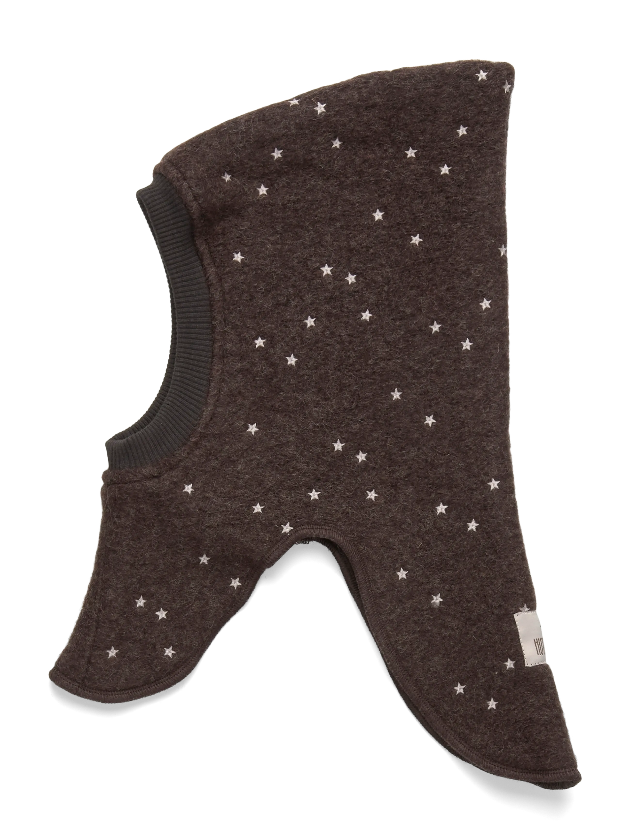 Huttelihut - Balaclava All Over Emb. Wool - vetrar fylgihlutir - dark brown melange - 1