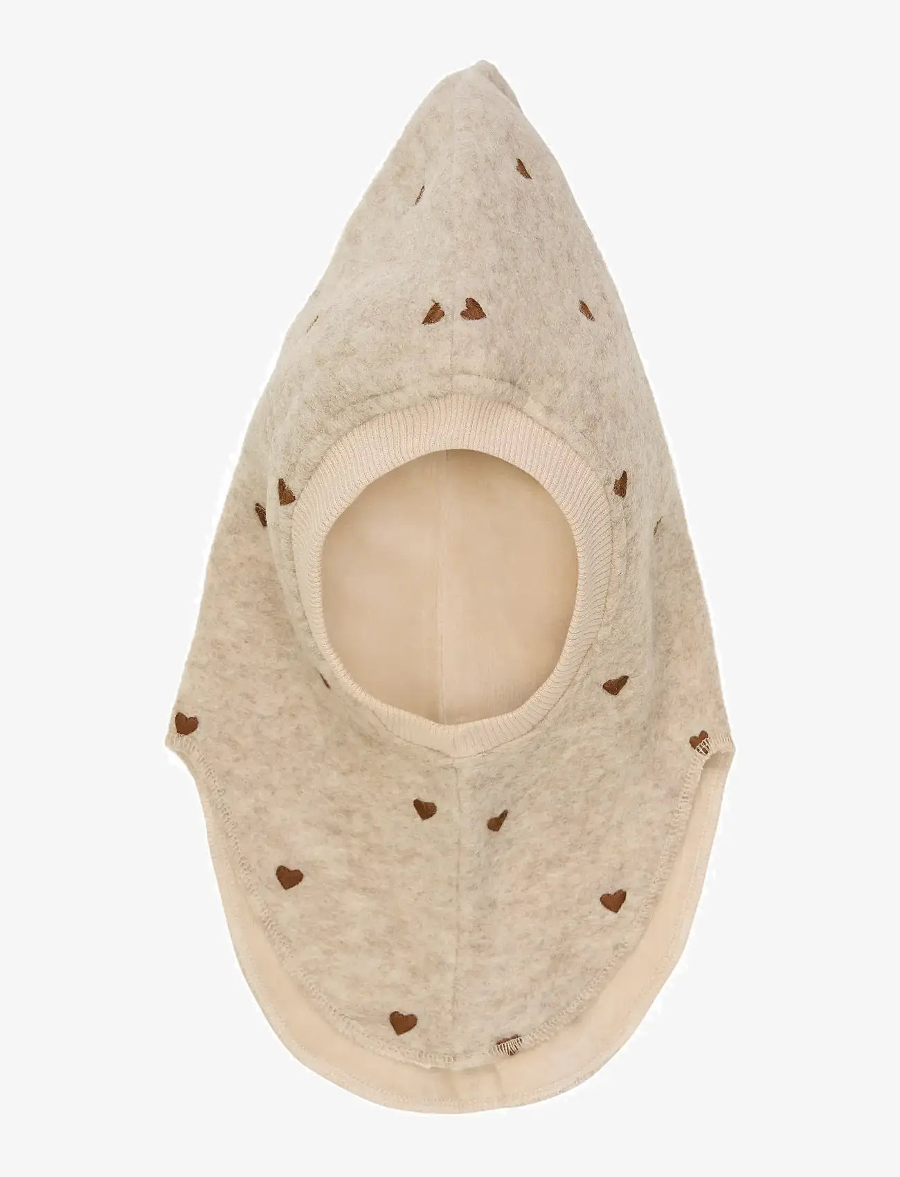 Huttelihut - Balaclava All Over Emb. Wool - accessories - sand melange - 1