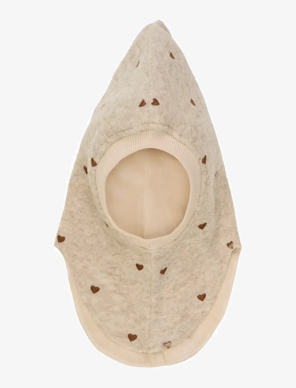 Huttelihut - Balaclava All Over Emb. Wool - vinteraccessoarer - sand melange - 1
