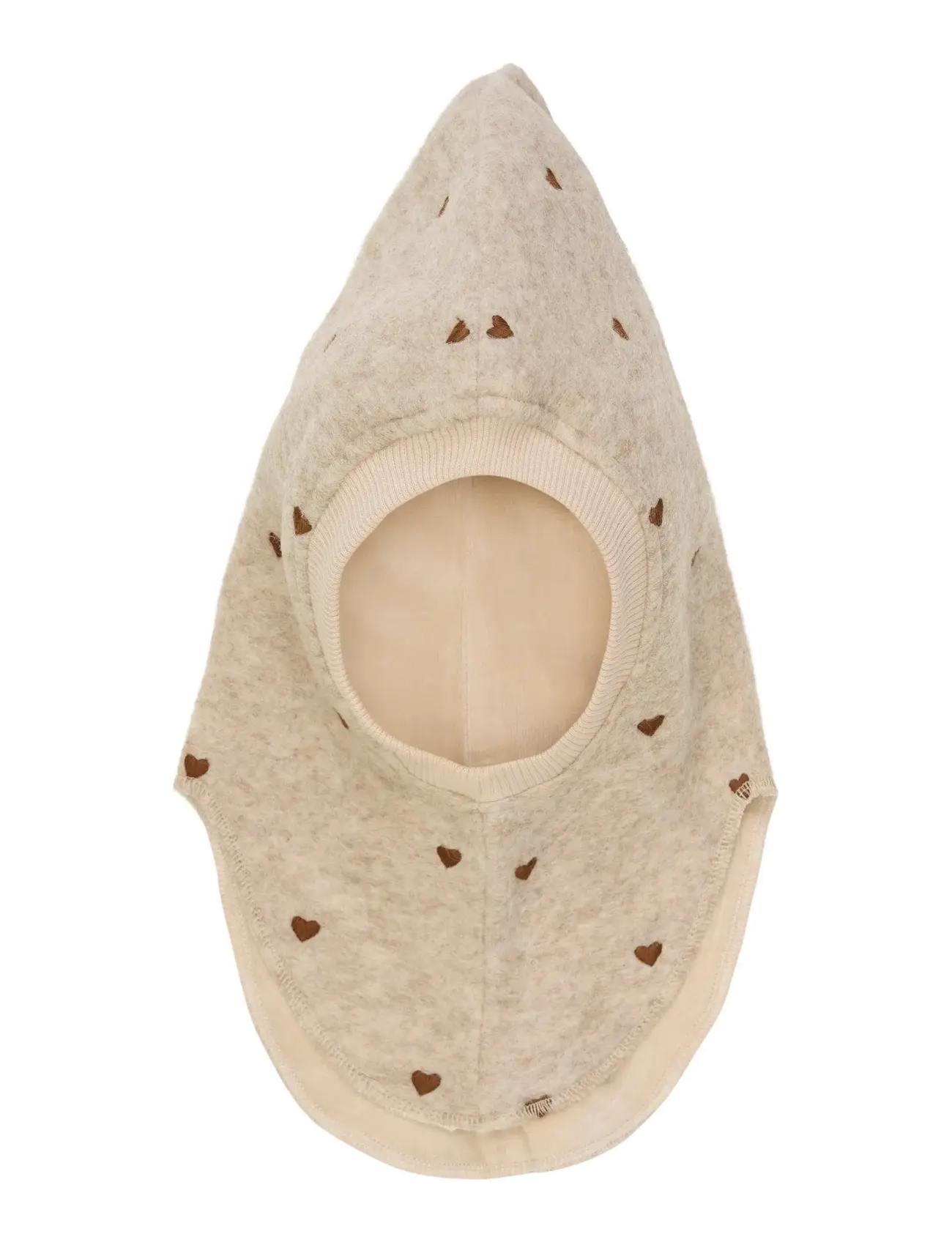 Huttelihut - Balaclava All Over Emb. Wool - zubehör - sand melange - 1