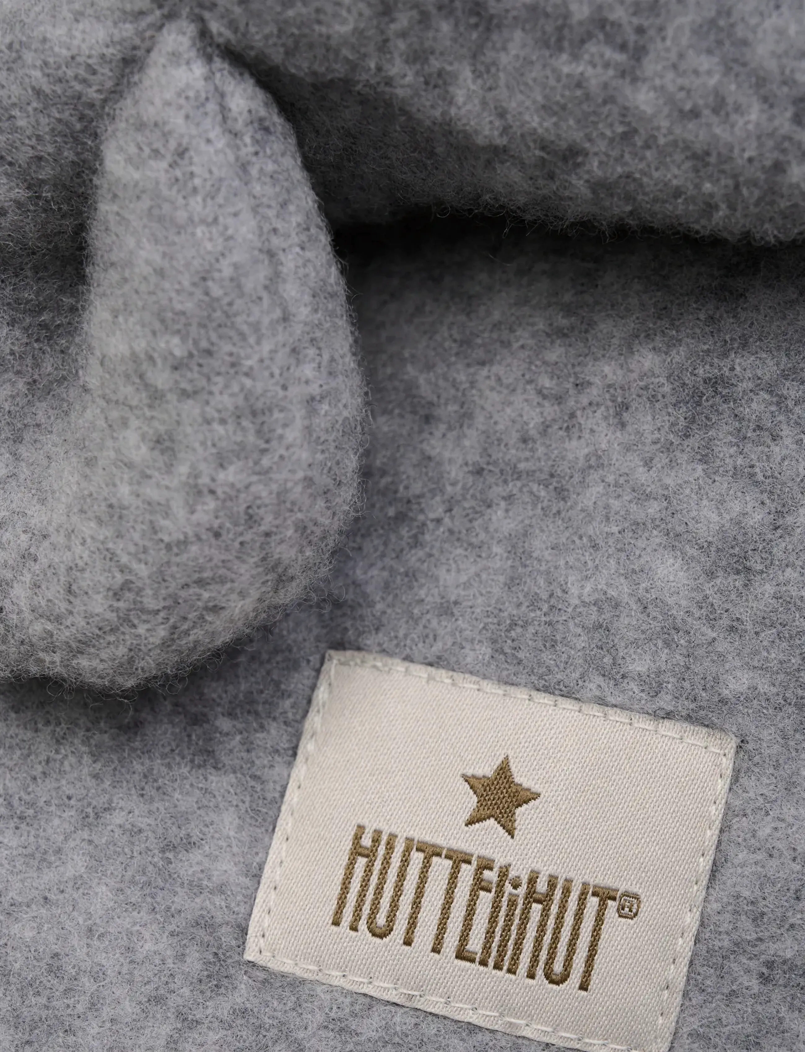 Huttelihut - Balaclava Ears Wool Fleece - vinter tilbehør - medium grey melange - 2