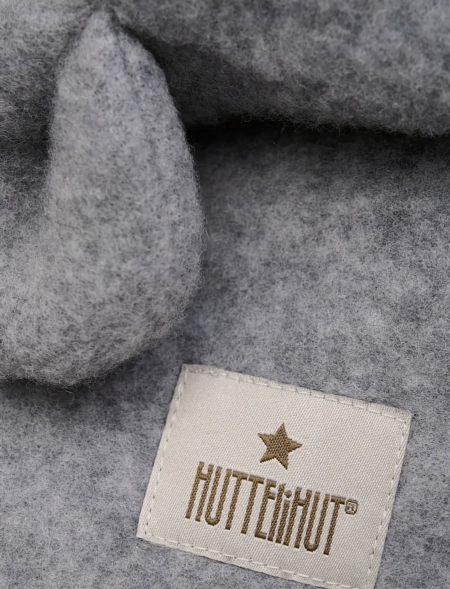 Huttelihut - Balaclava Ears Wool Fleece - vinter tilbehør - medium grey melange - 2