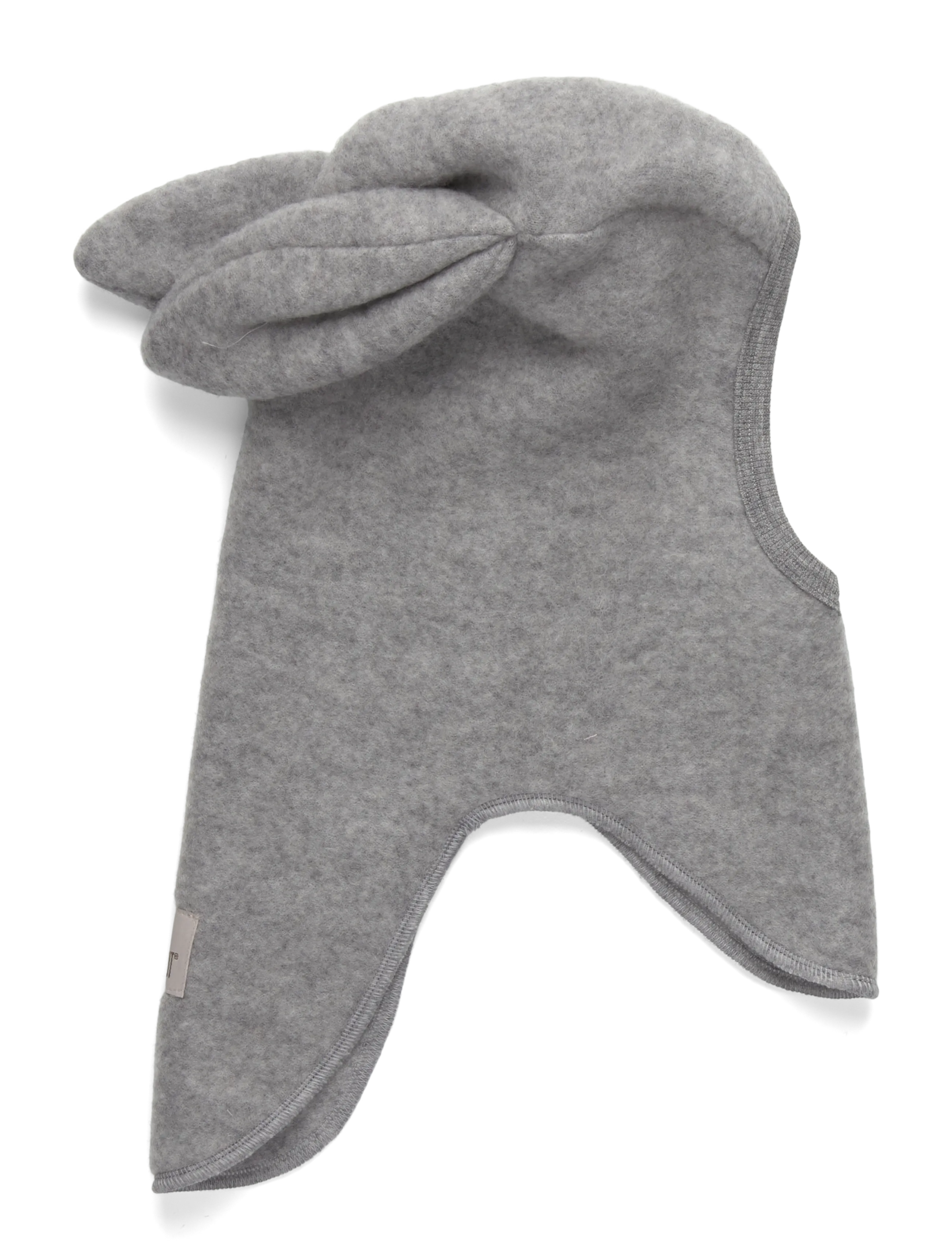 Balaclava Ears Wool Fleece - MEDIUM GREY MELANGE
