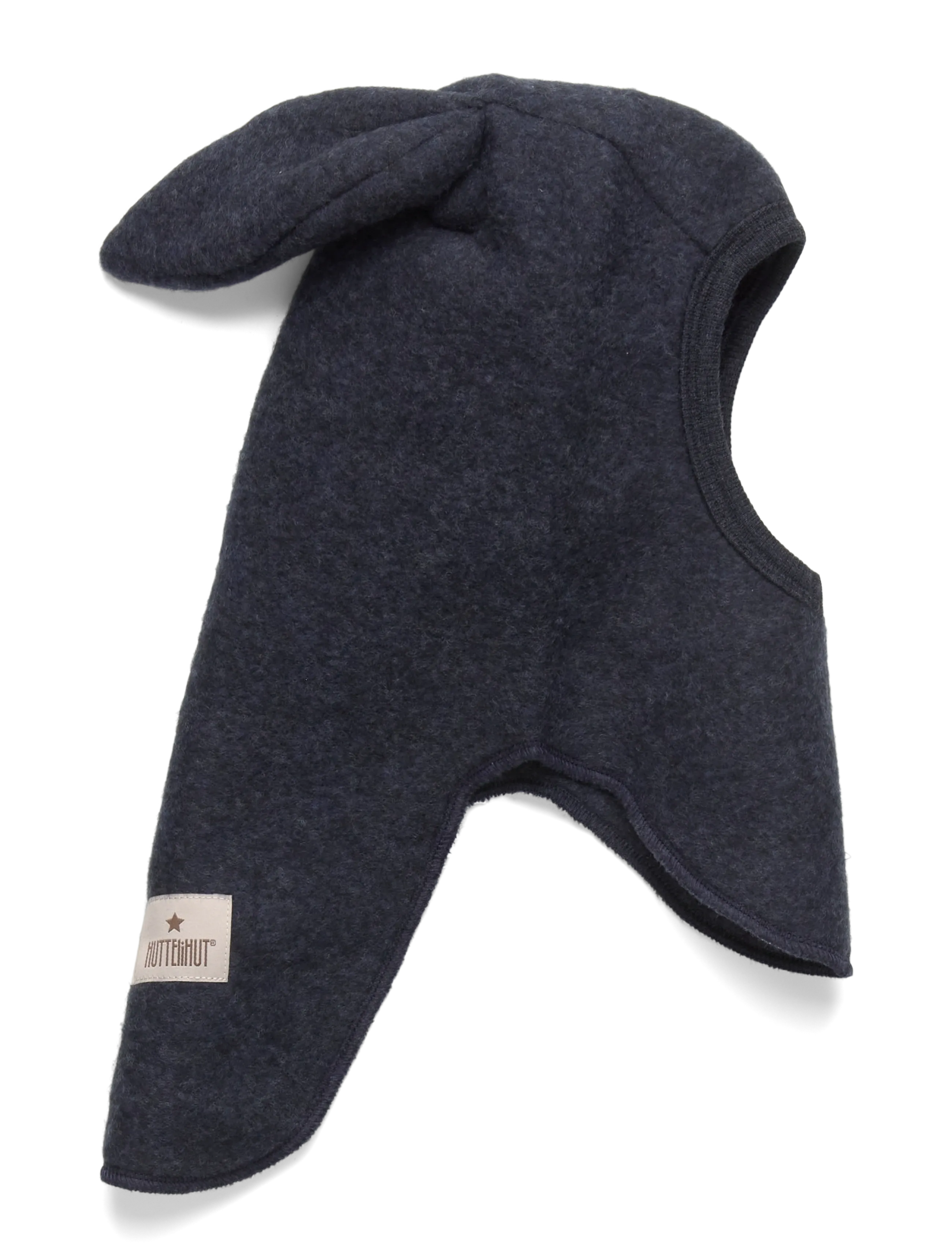 Huttelihut Balaclava Ears Wool Fleece - Inspiration - NAVY MELANGE / navy