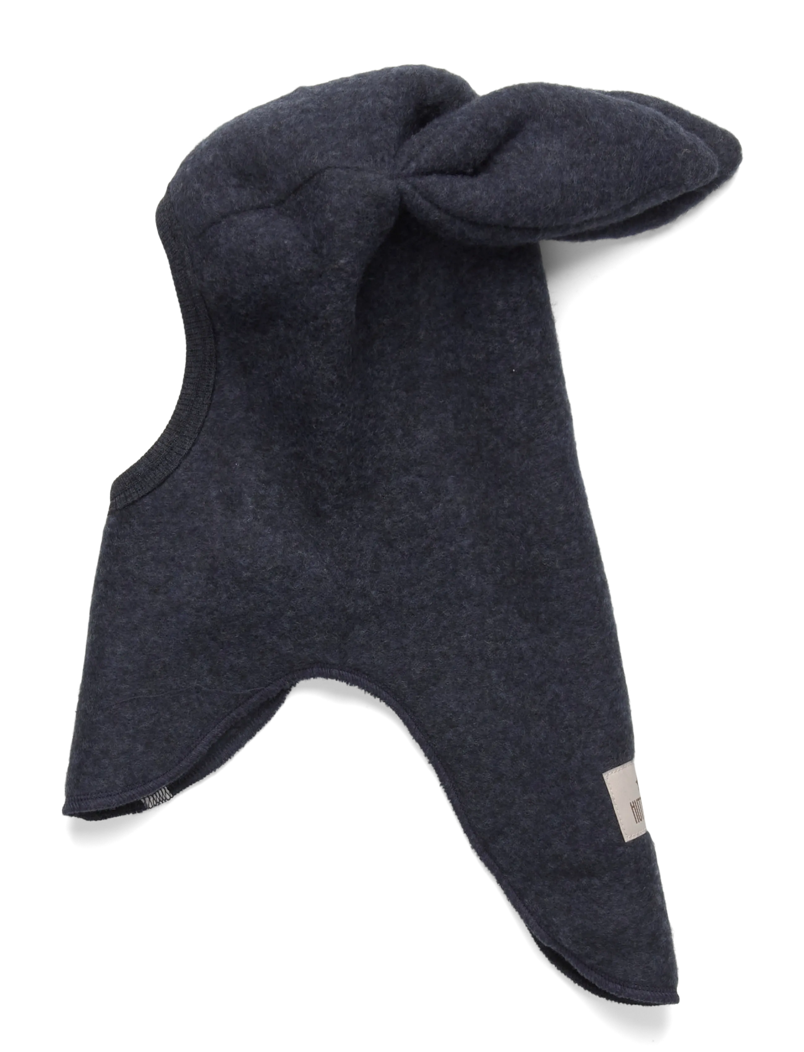 Huttelihut - Balaclava Ears Wool Fleece - navy melange - 1