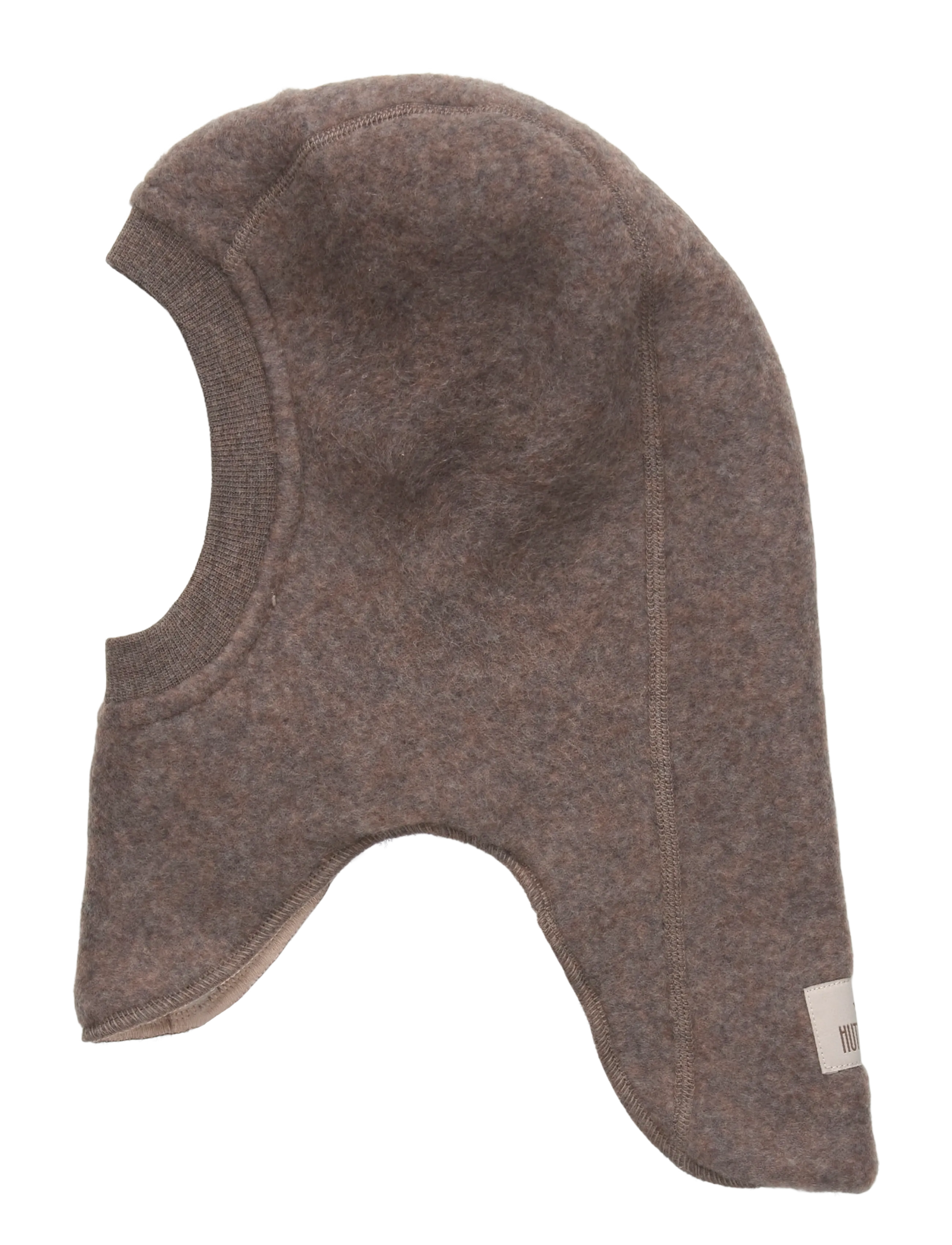 Huttelihut - Balaclava Wool Fleece w. Lin. - brown melange - 1