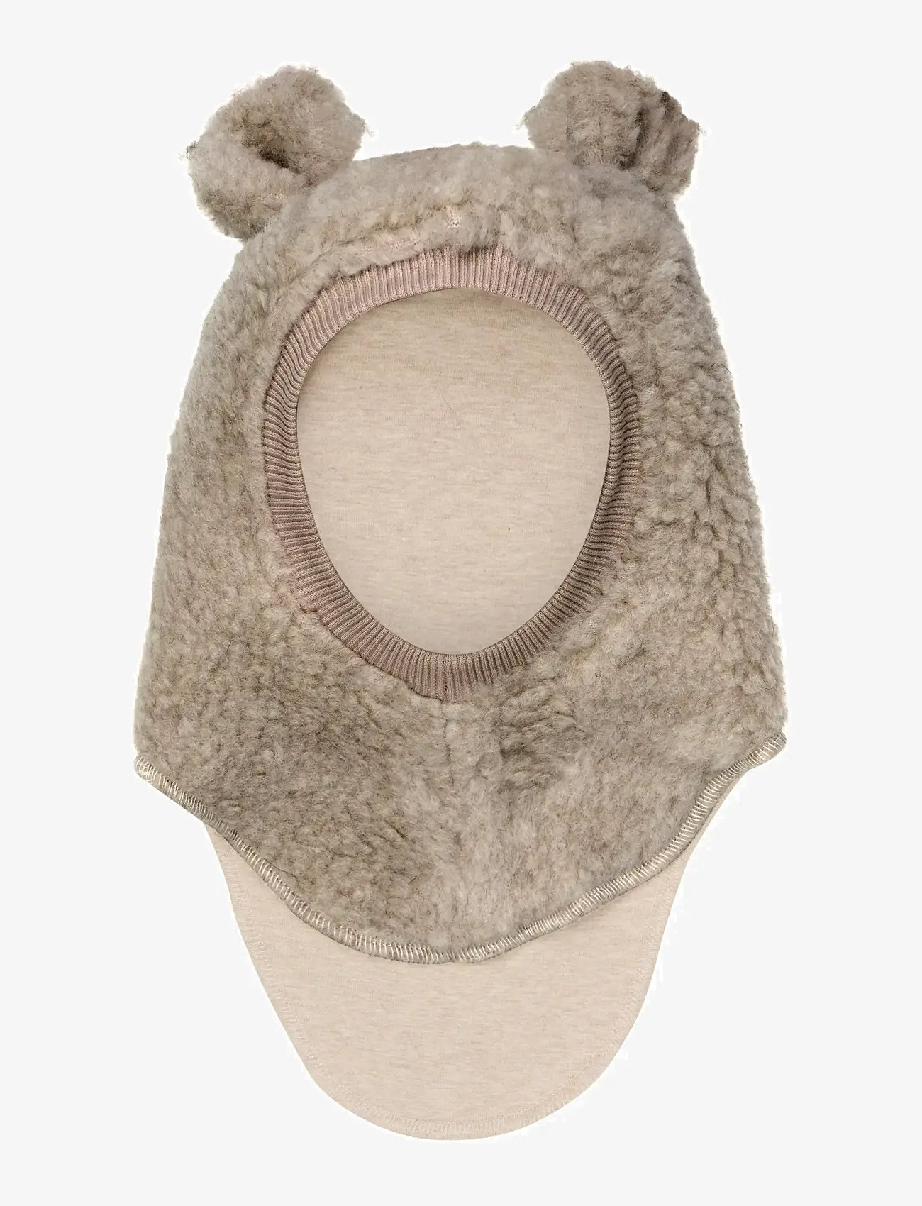 Huttelihut - Balaclava Ears Wool Teddy - zubehör - camel melange - 0