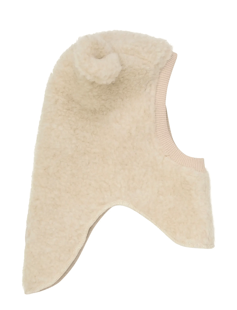 Huttelihut - Balaclava Ears Wool Teddy - cement - 1