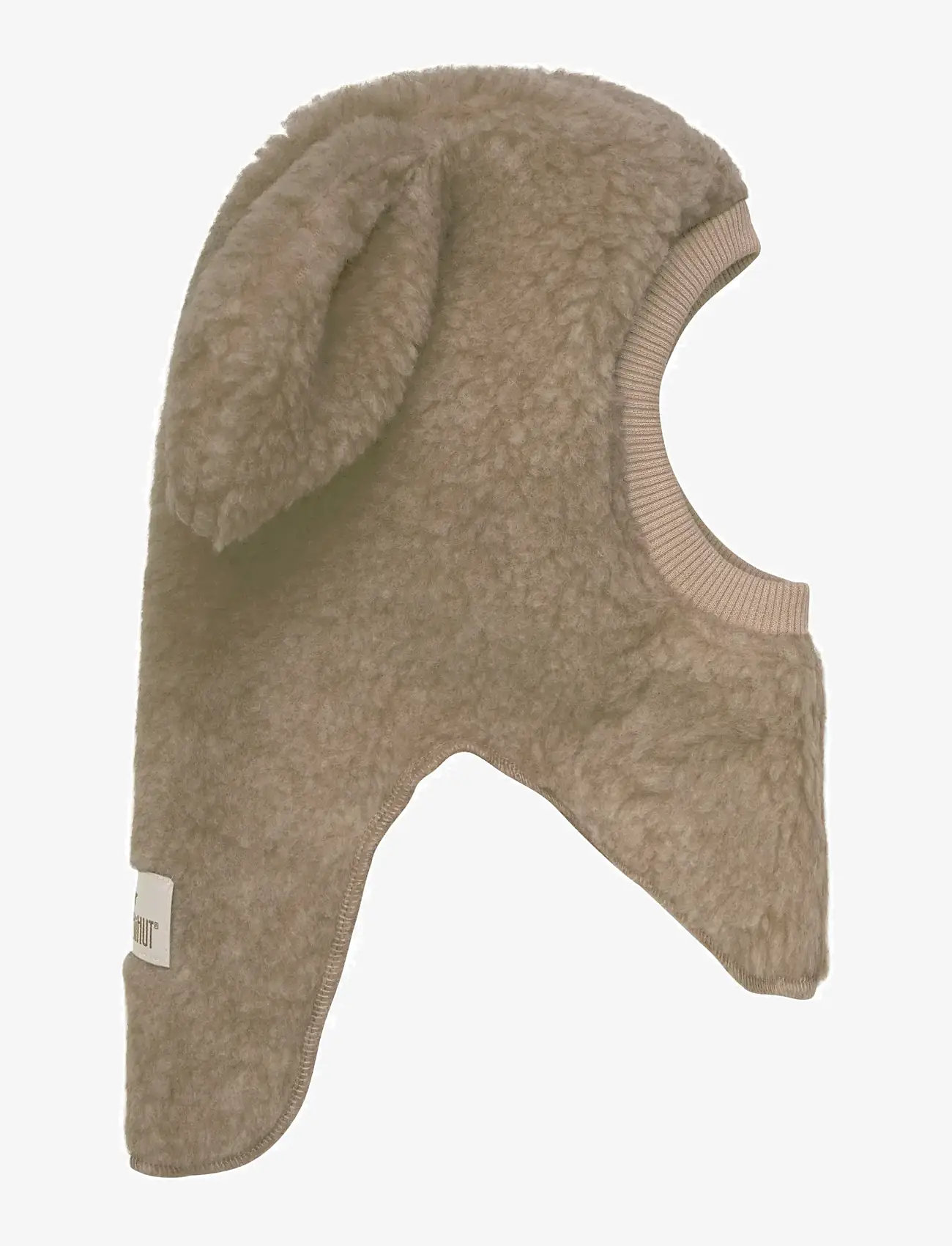 Huttelihut - Balaclava Ears Wool Teddy - accessories - camel melange - 1