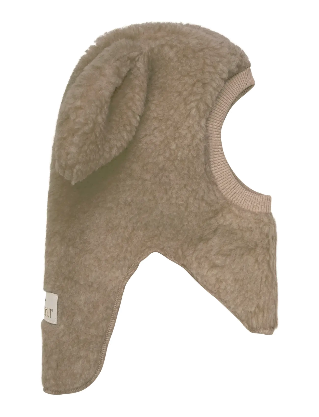 Huttelihut - Balaclava Ears Wool Teddy - camel melange - 1
