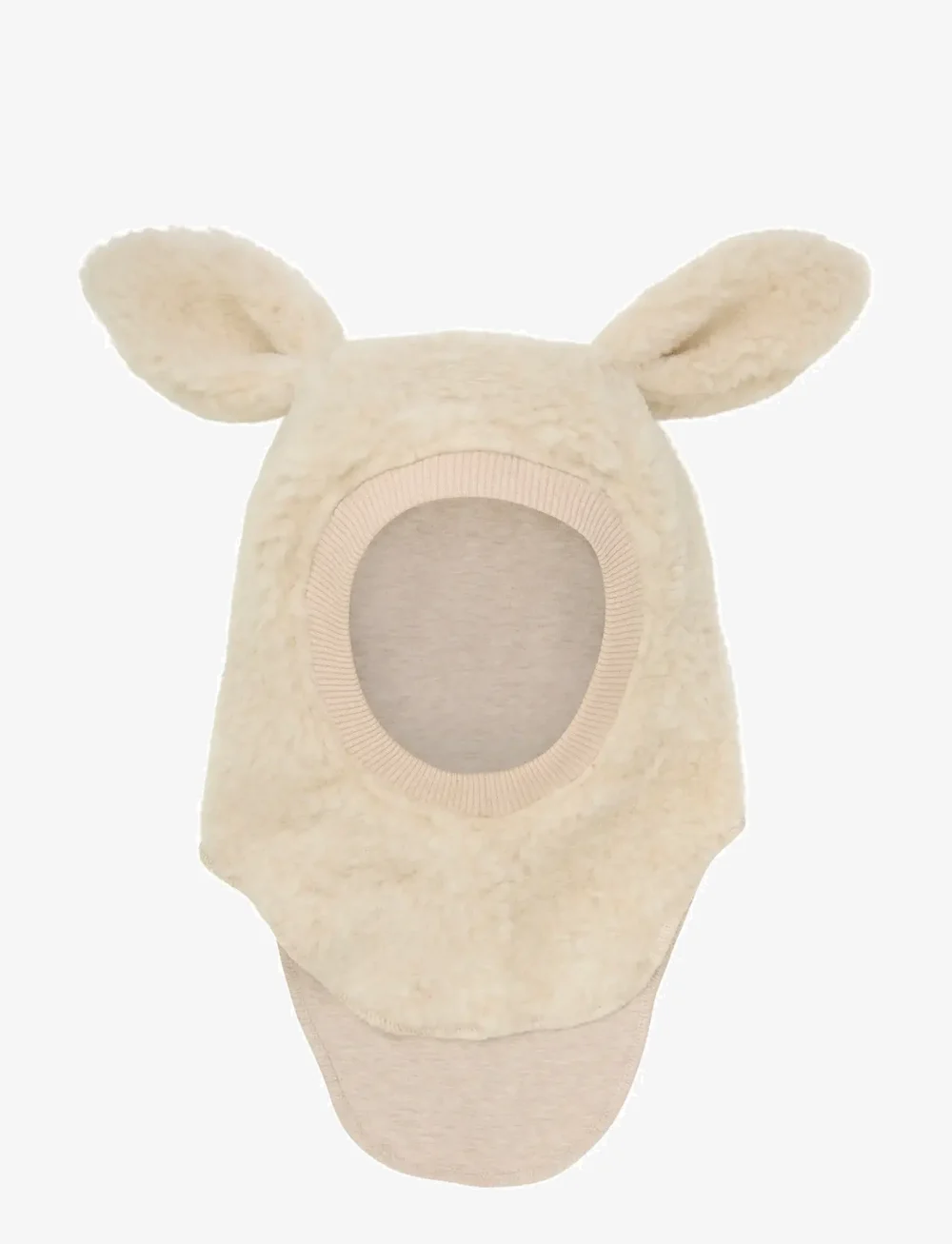 Huttelihut - Balaclava Ears Wool Teddy - vinter tilbehør - cement - 0