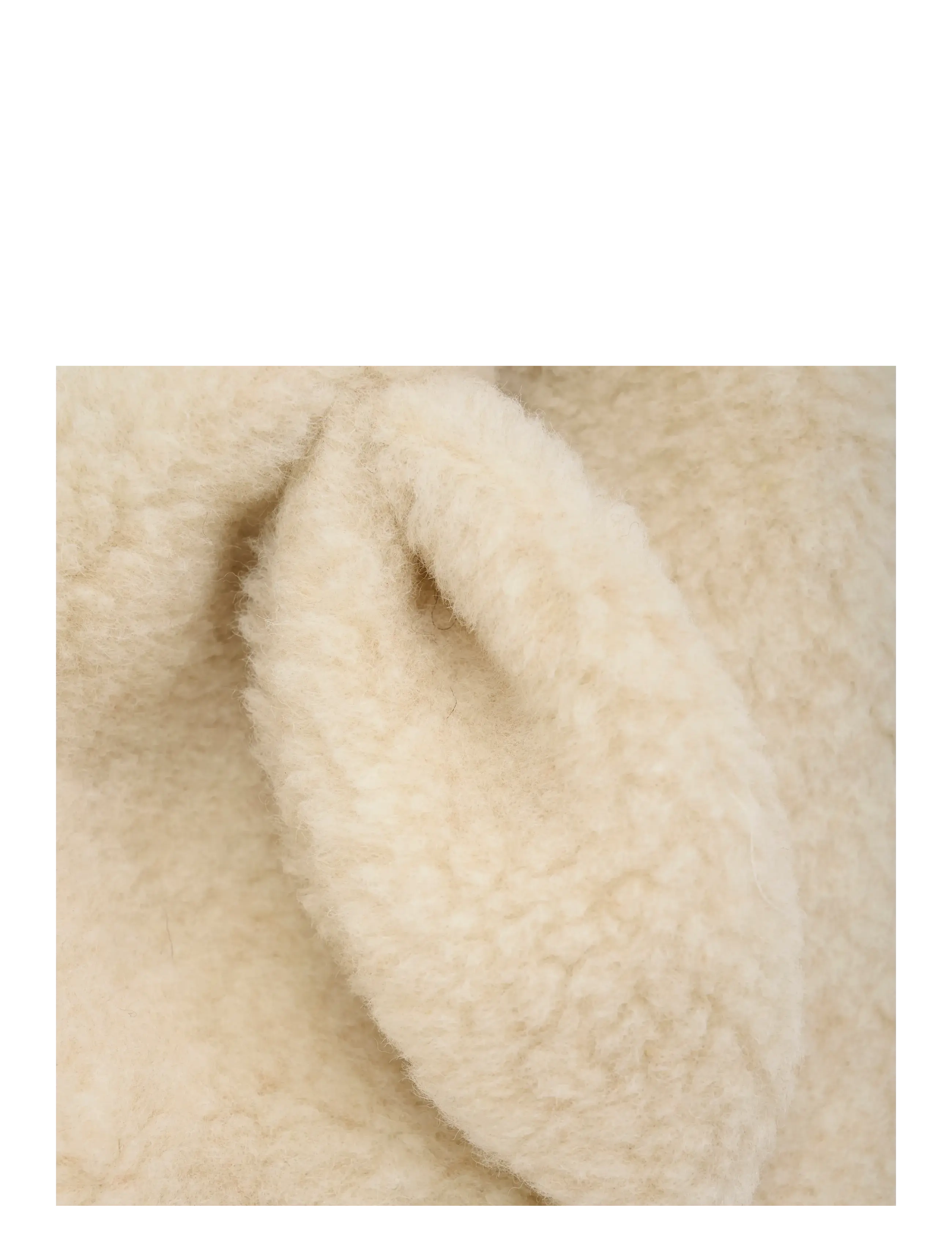 Huttelihut - Balaclava Ears Wool Teddy - cement - 2