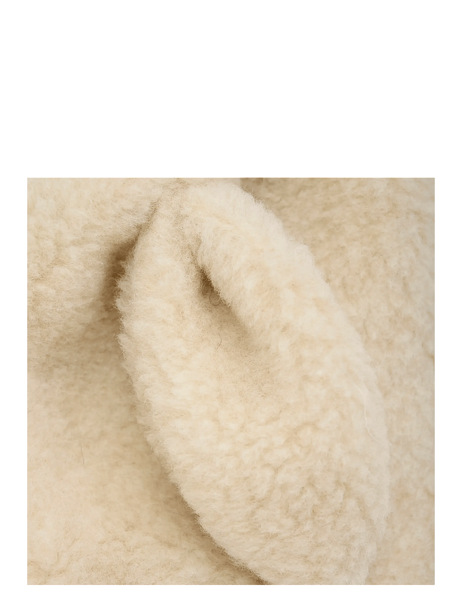 Huttelihut - Balaclava Ears Wool Teddy - cement - 2