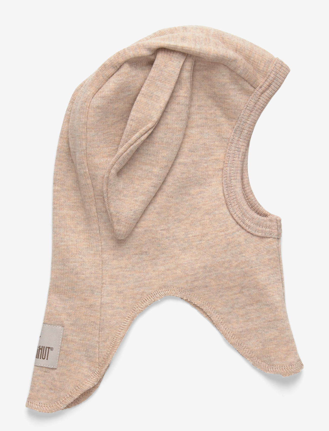Huttelihut - Balaclava Ears Wool Rib - winter hats - camel melange - 0