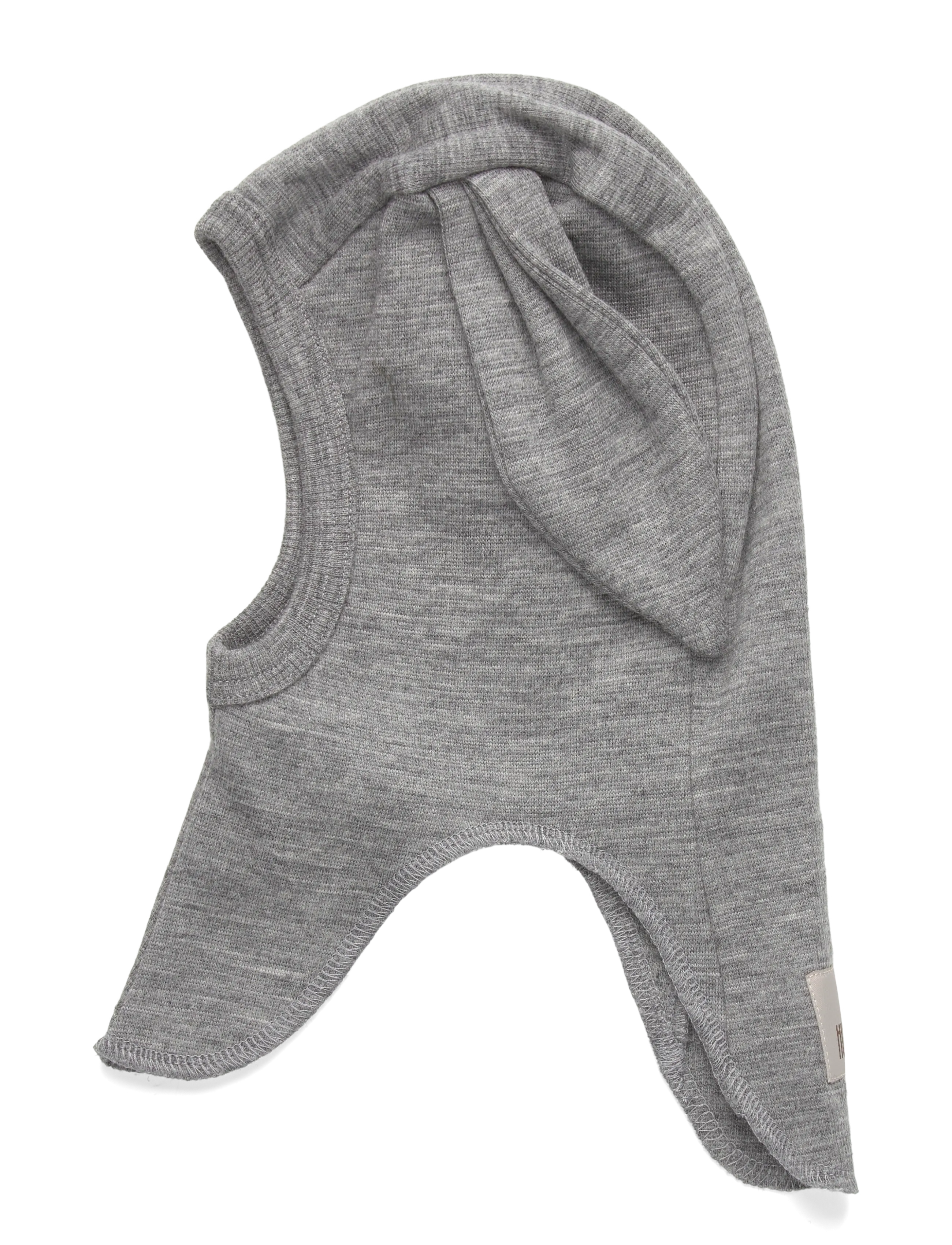 Huttelihut - Balaclava Ears Wool Rib - medium grey melange - 1