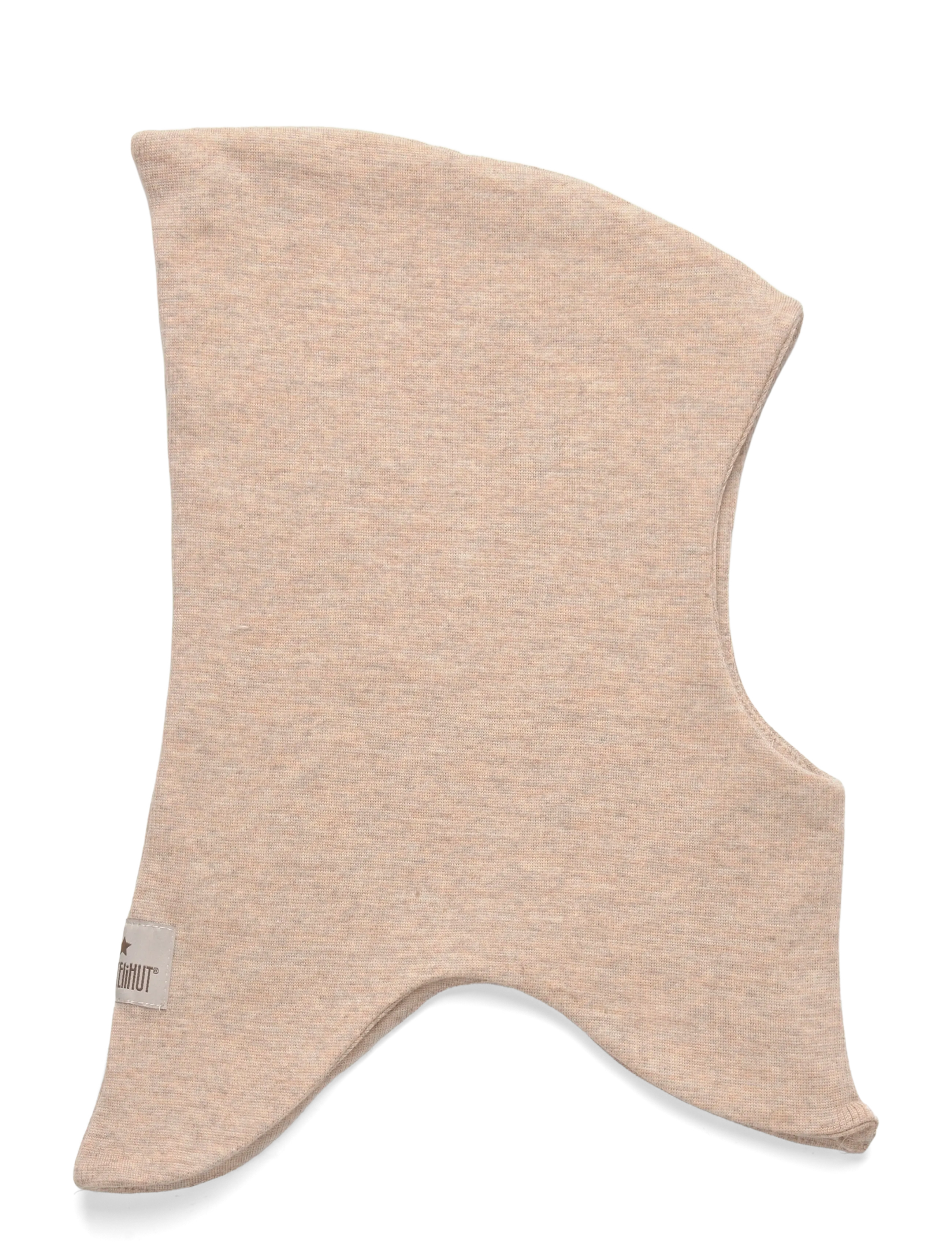 Huttelihut Balaclava Wool Rib 2-layer - Back to school - CAMEL MELANGE / beige