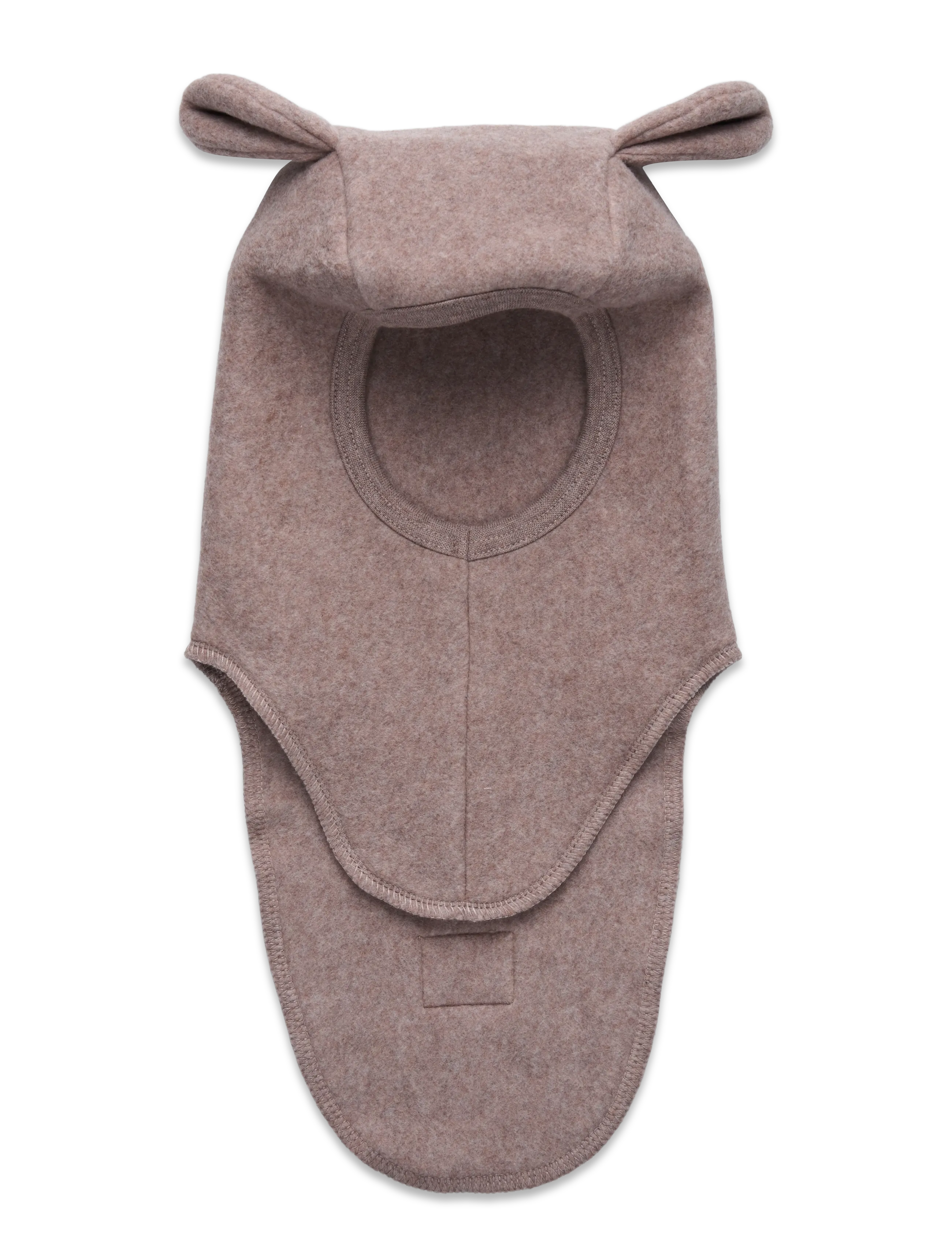 Huttelihut - Balaclava Ears Cotton Fleece - savannah melange - 2