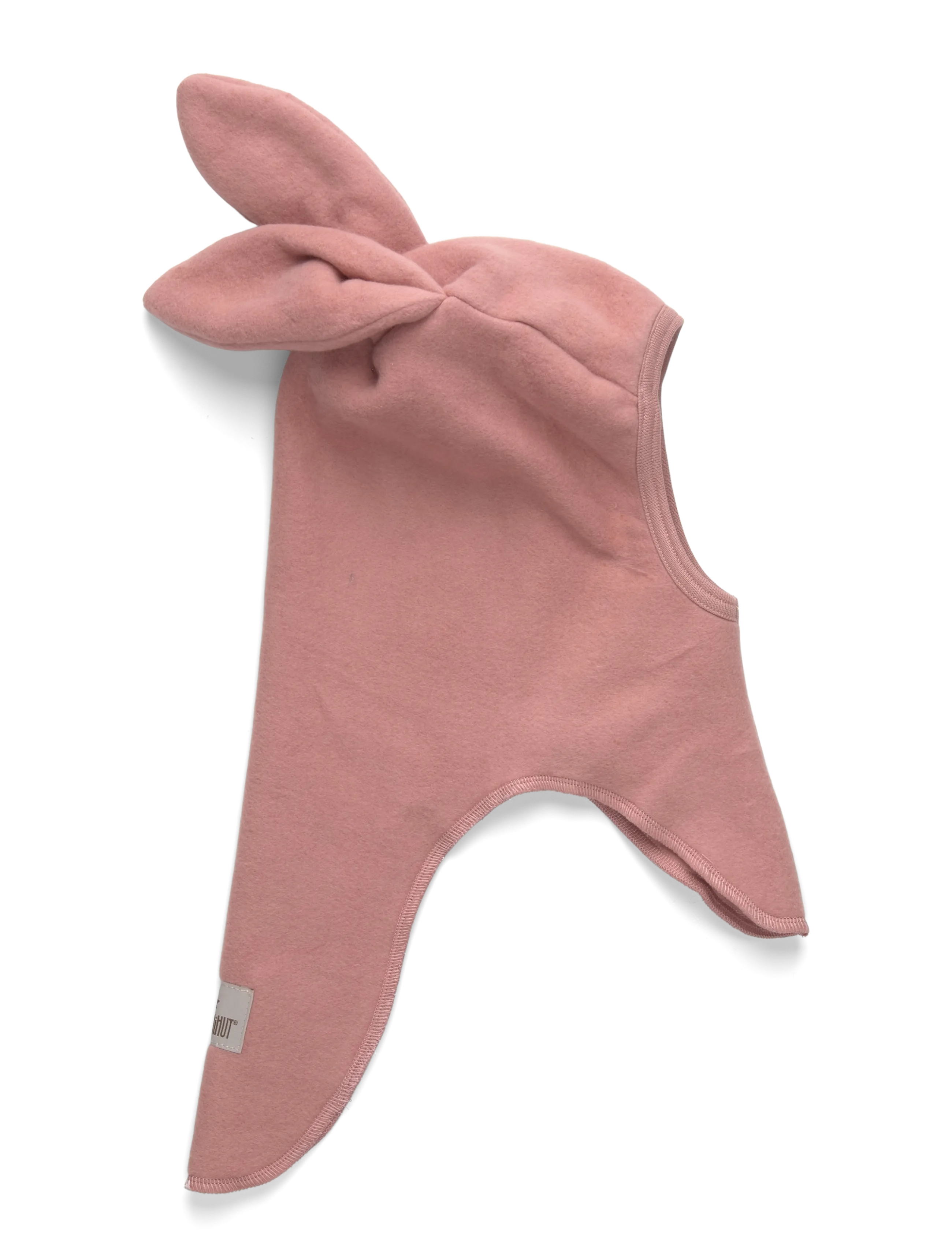 Huttelihut Balaclava Ears Cotton Fleece - Aksessuaarid - BURLWOOD / pink/rose