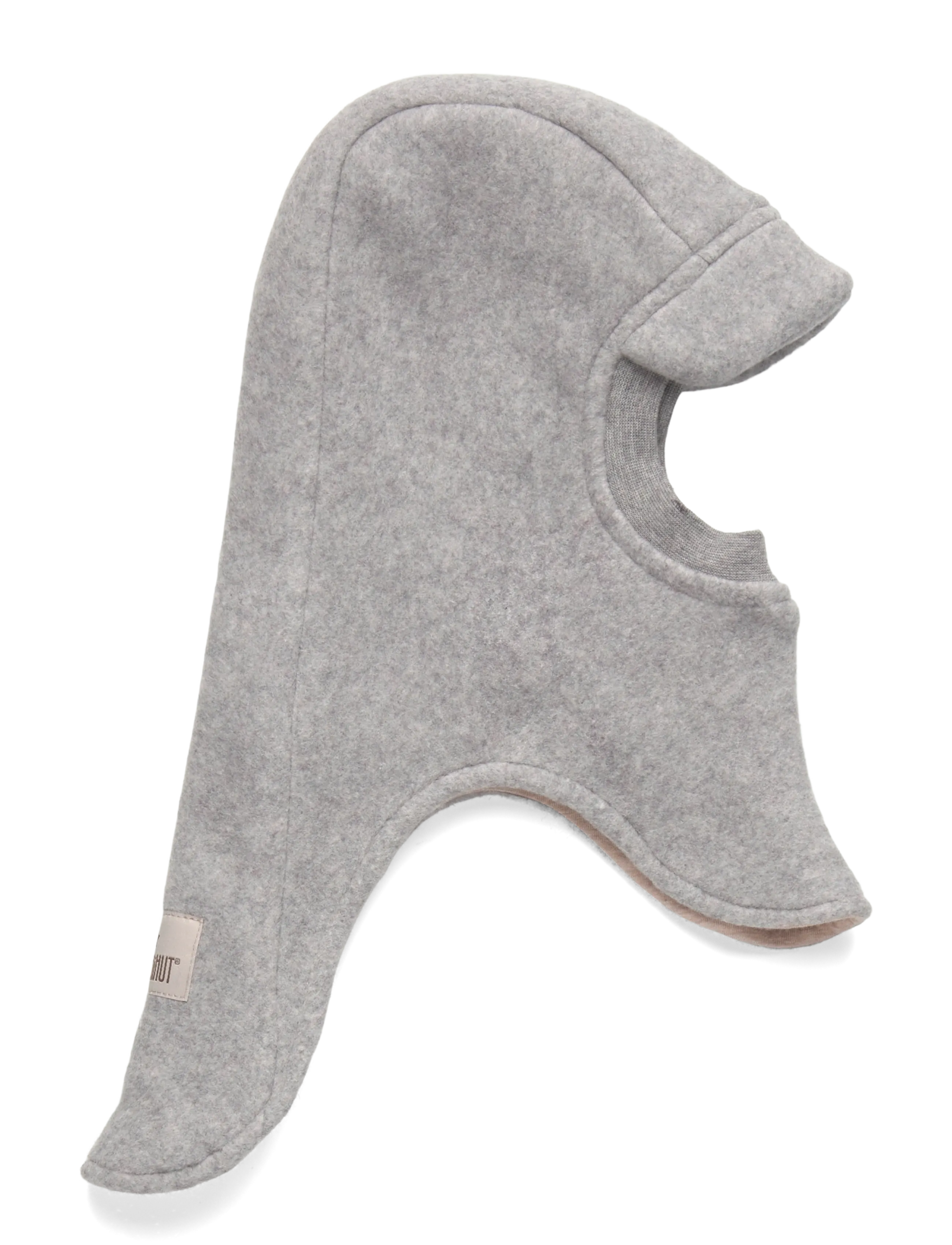 Huttelihut Balaclava Cotton Fleece w. Lin - 4 for 3 - MEDIUM GREY MELANGE / grey
