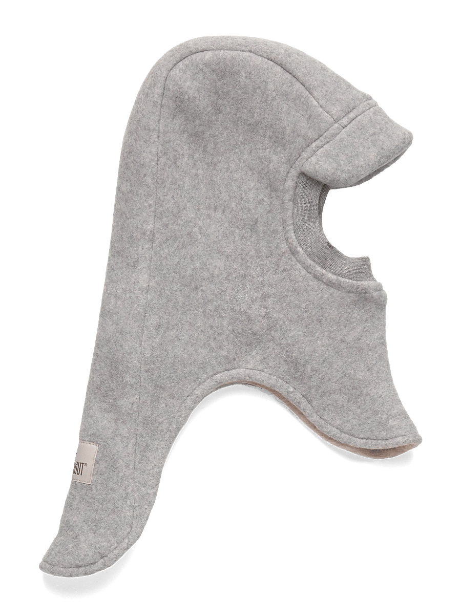 Huttelihut - Balaclava Cotton Fleece w. Lin - vinter tilbehør - medium grey melange - 0