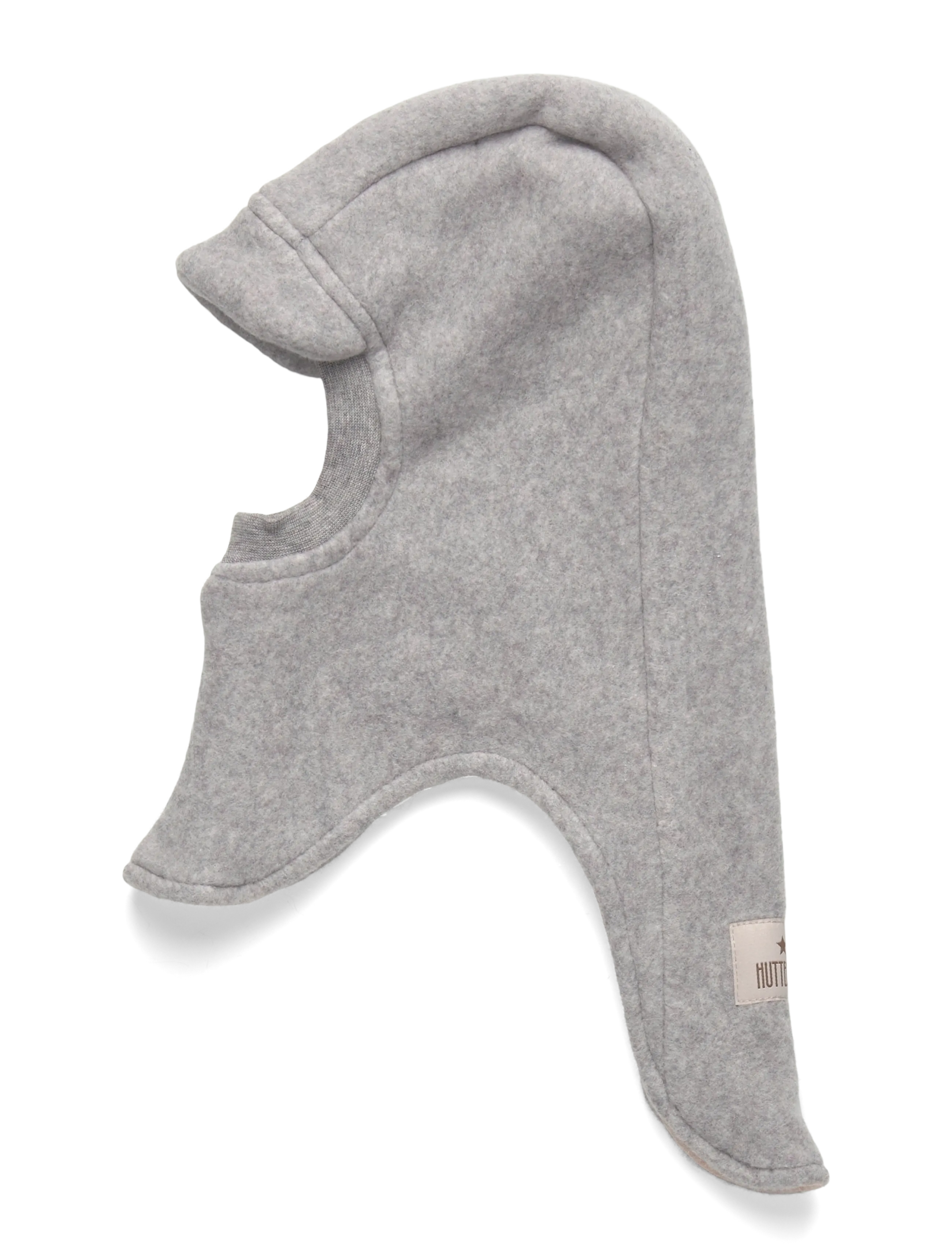 Huttelihut - Balaclava Cotton Fleece w. Lin - vinter tilbehør - medium grey melange - 1