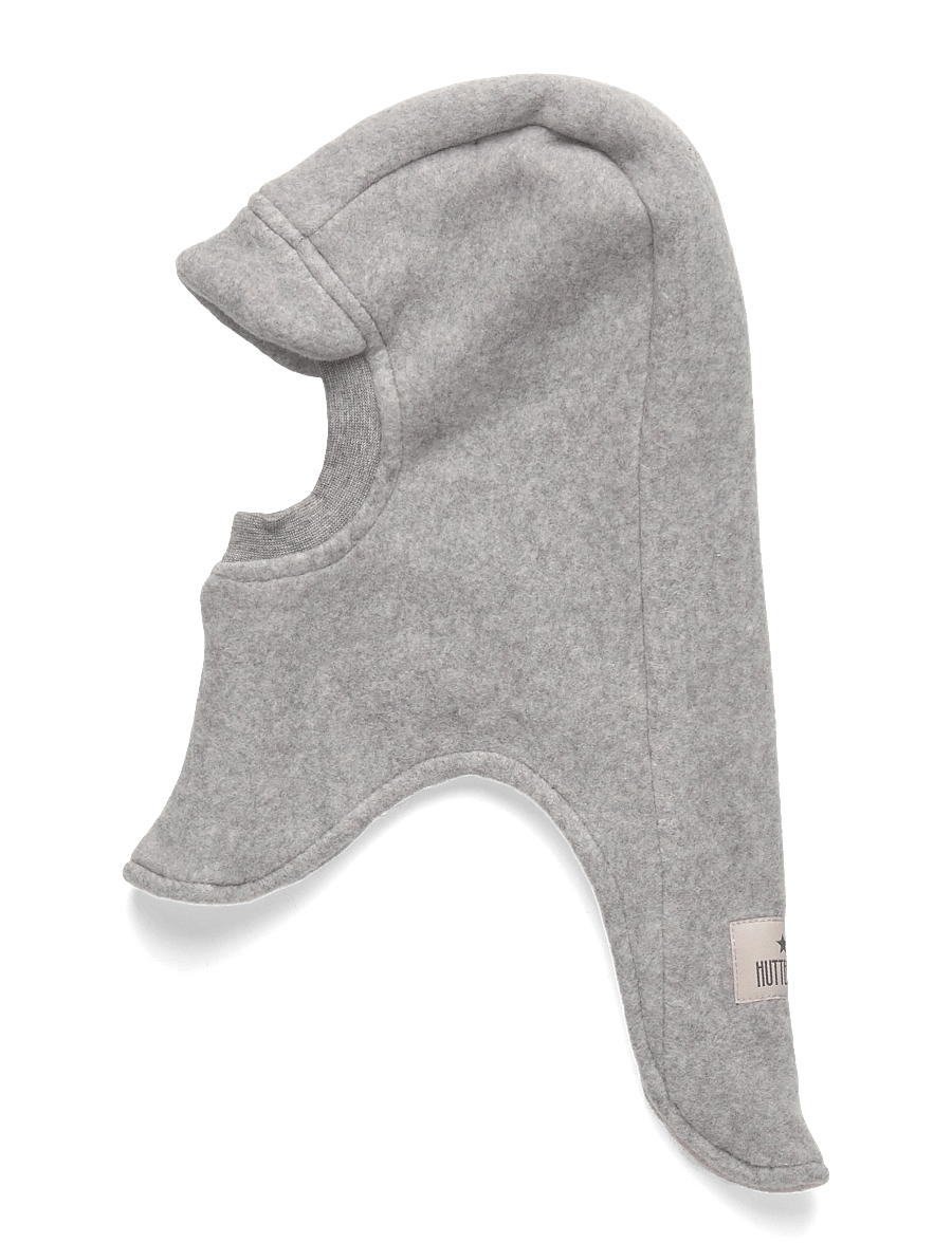 Huttelihut - Balaclava Cotton Fleece w. Lin - vinter tilbehør - medium grey melange - 1