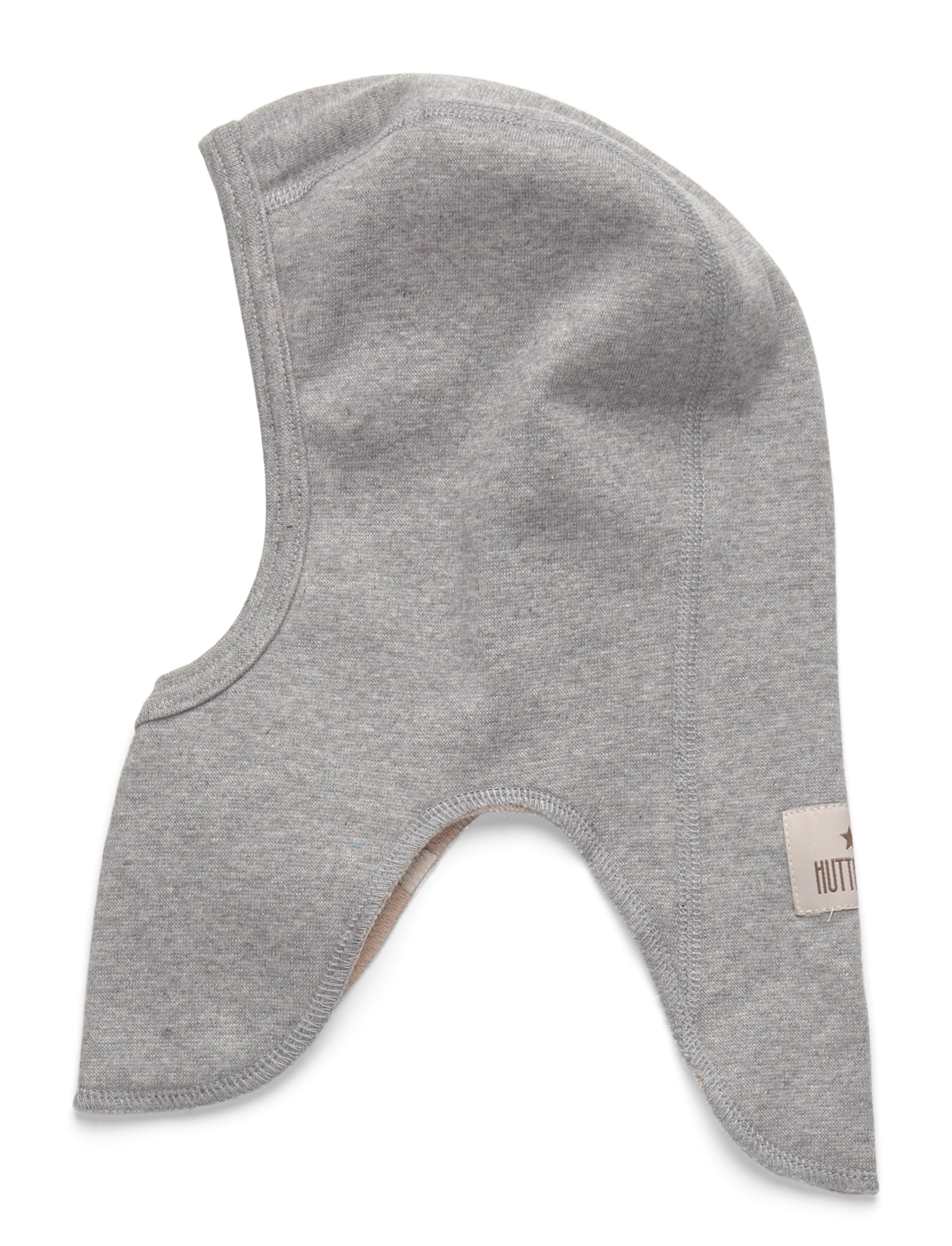 Huttelihut - Balaclava Cotton Rib w. Lin. - vinter tilbehør - medium grey melange - 1
