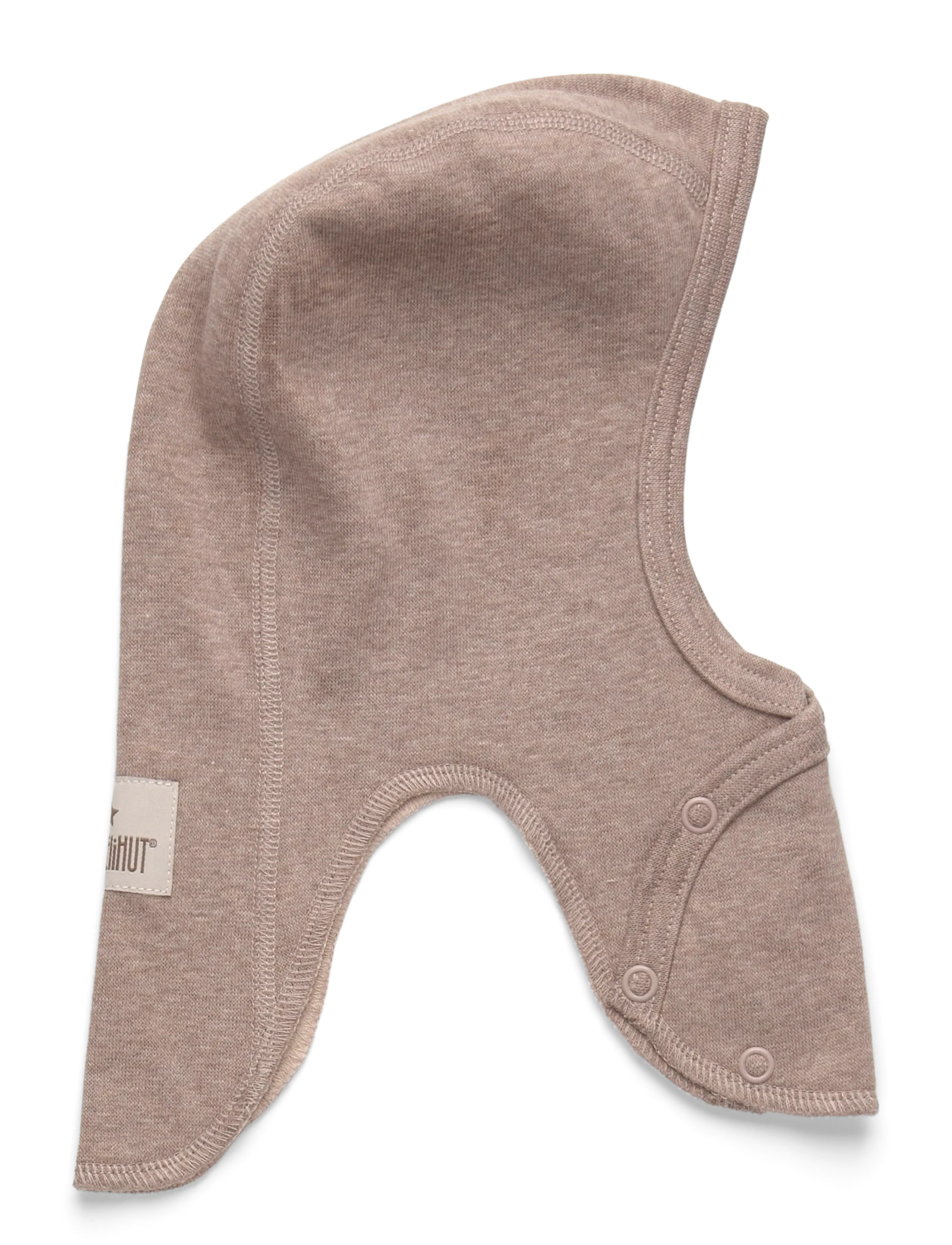 Huttelihut Balaclava Cotton Rib w. Lin. - Huttelihut - SAVANNAH MELANGE / beige