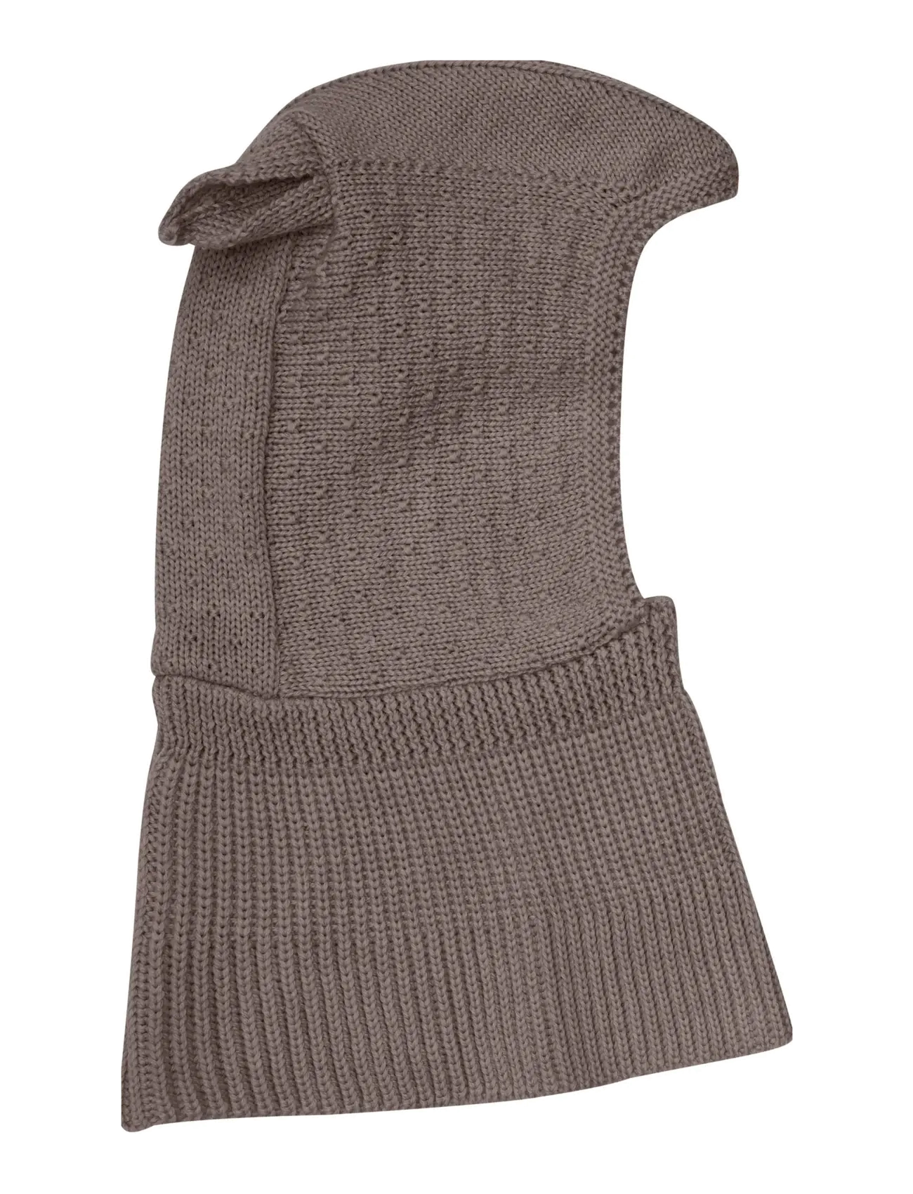 Huttelihut - Balaclava Ears Wool Knit - brown melange - 1