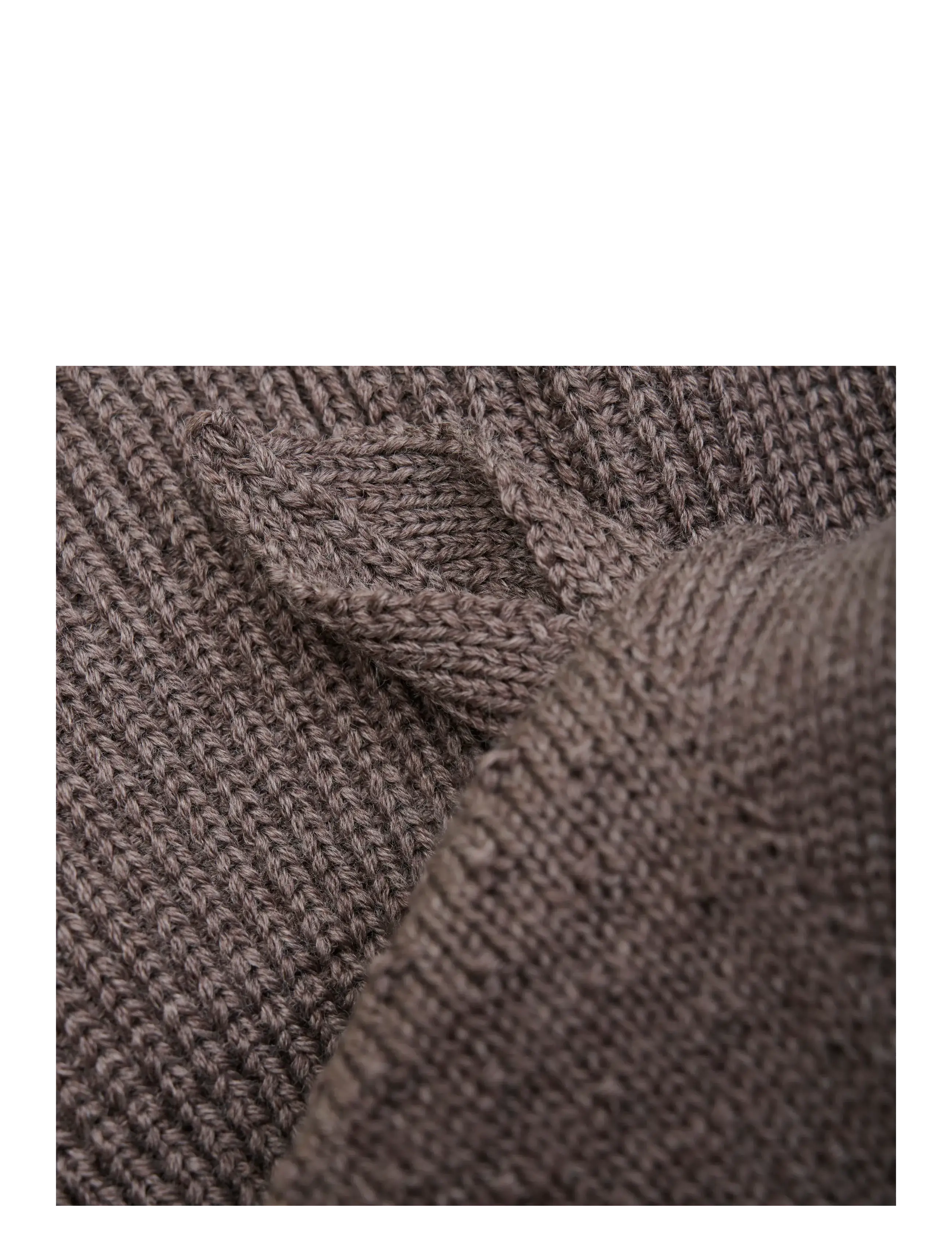 Huttelihut - Balaclava Ears Wool Knit - brown melange - 2