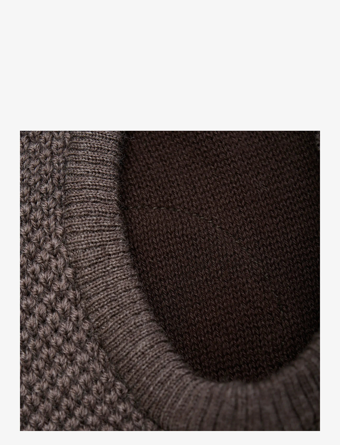 Huttelihut - Balaclava Wool Knit Windstop - mütsid ja nokkmütsid - brown melange - 2