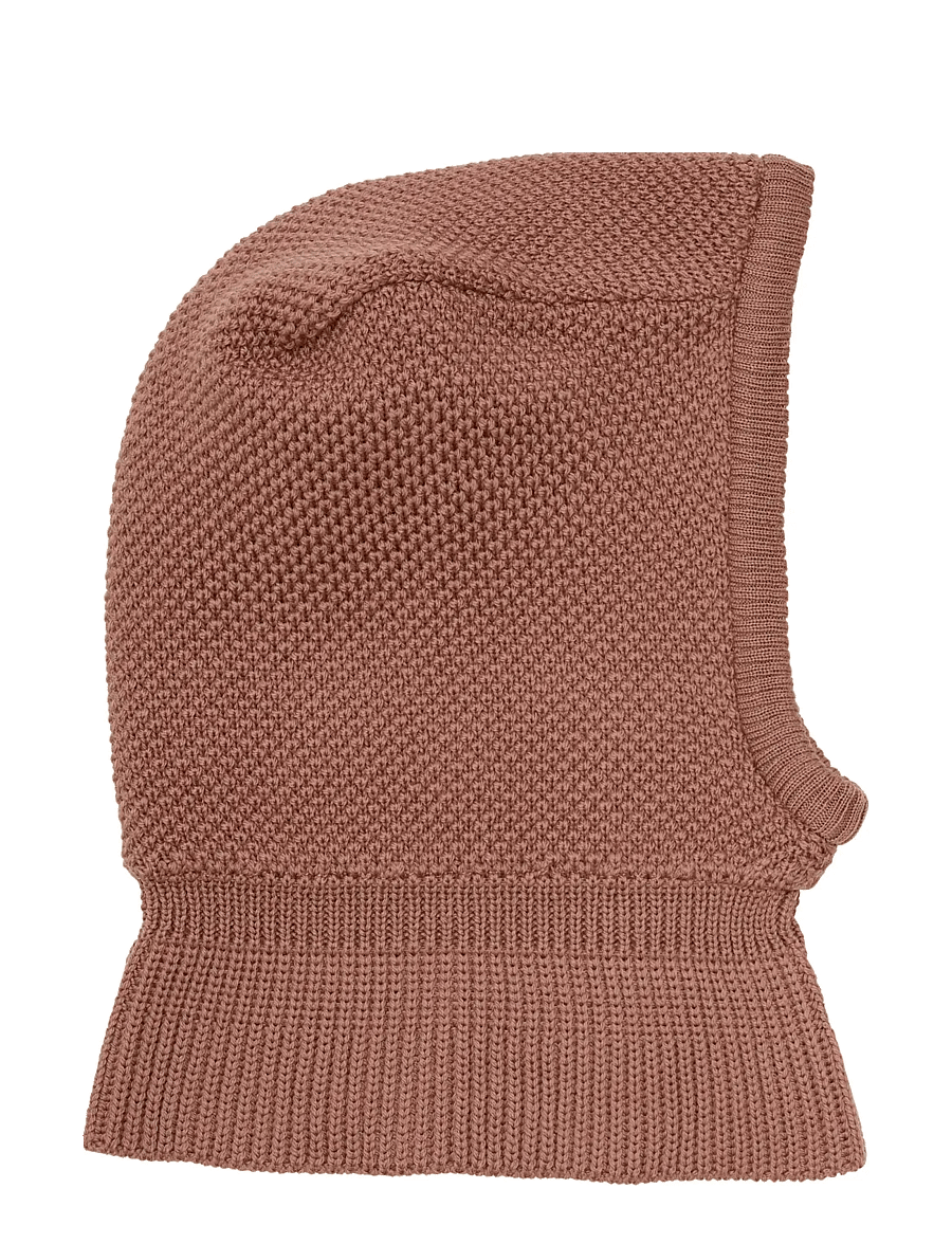 Huttelihut - Balaclava Wool Knit Windstop - mössor & kepsar - burlwood - 0
