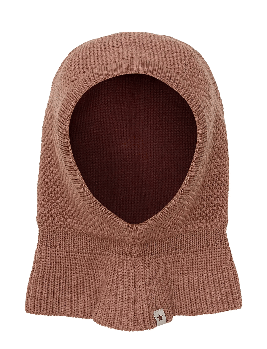 Huttelihut - Balaclava Wool Knit Windstop - mössor & kepsar - burlwood - 1