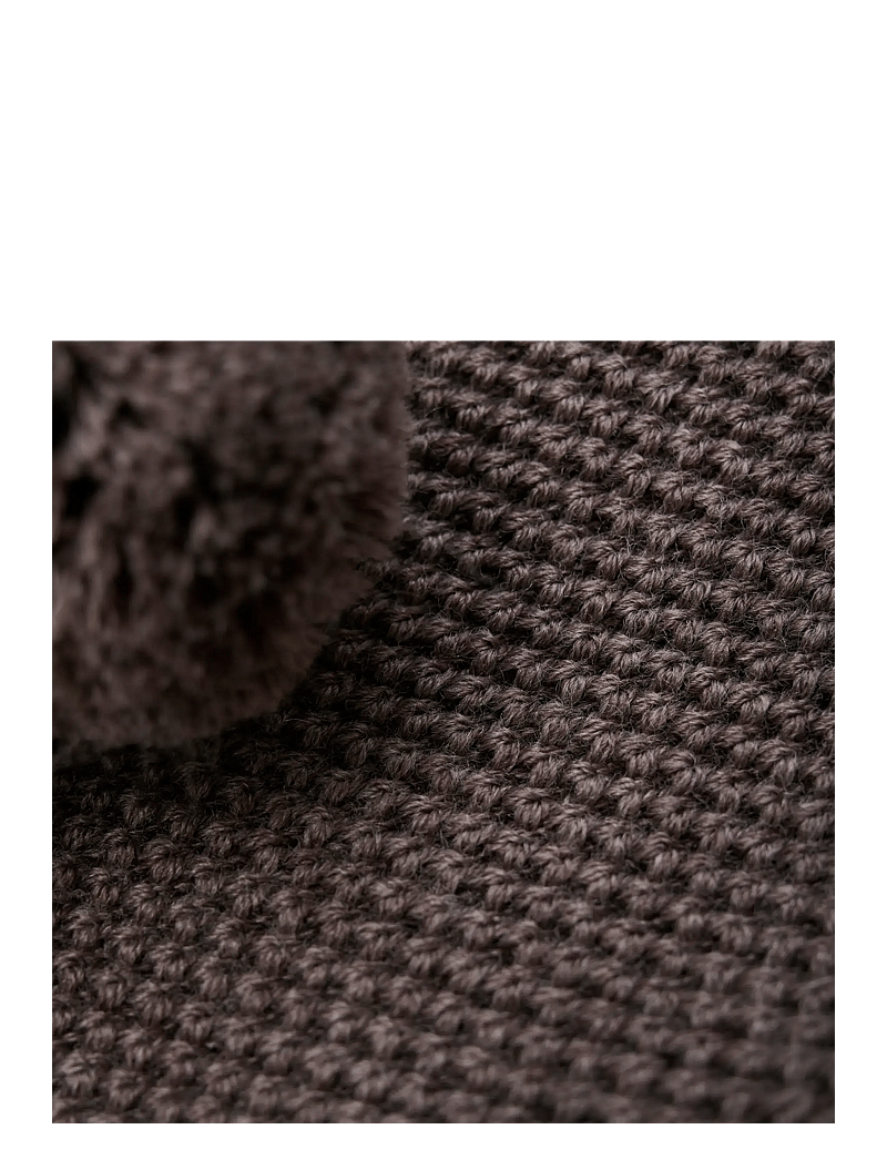 Huttelihut - Balaclava Windstop Pompoms - brown melange - 2